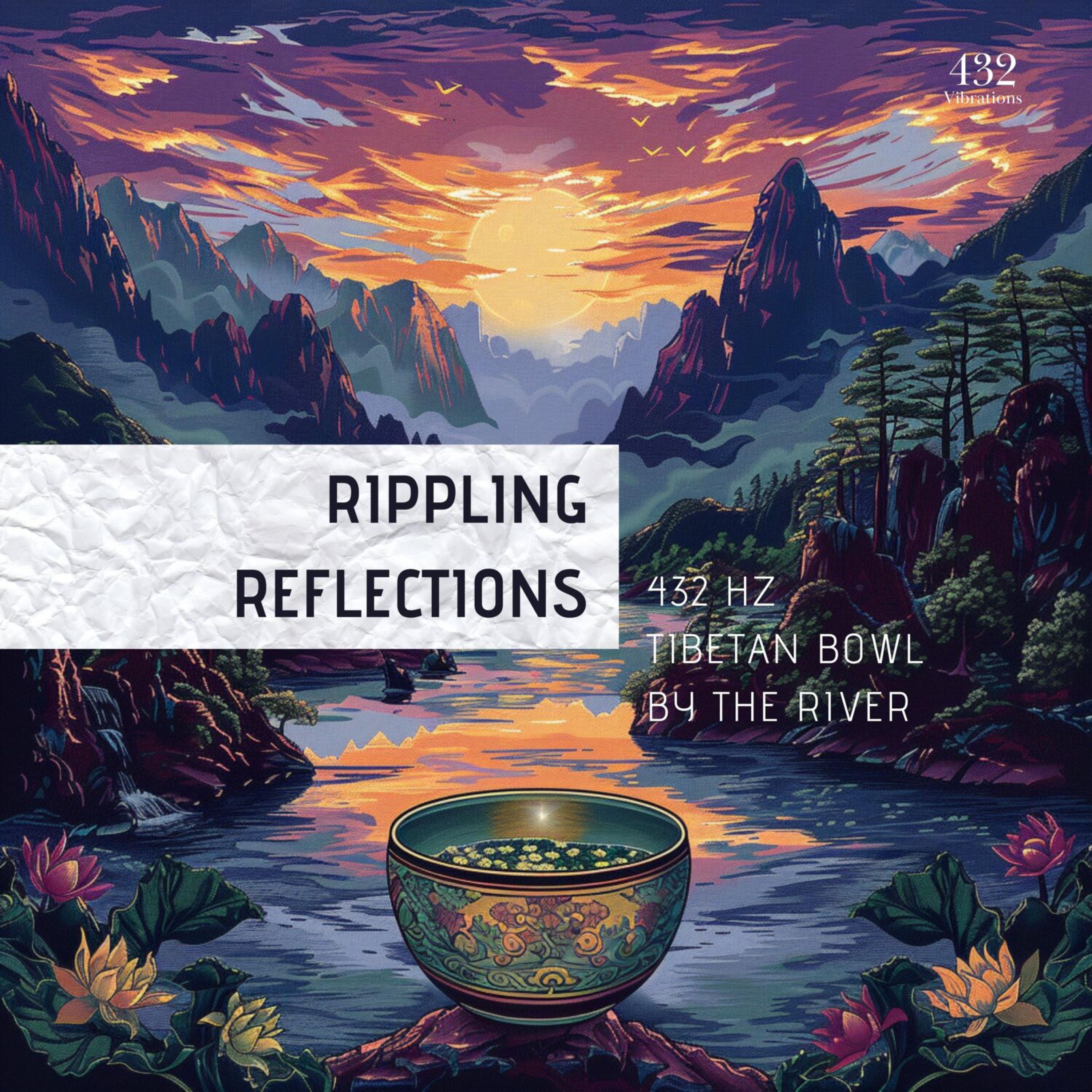Постер альбома Rippling Reflections 432 Hz Tibetan Bowl by the River