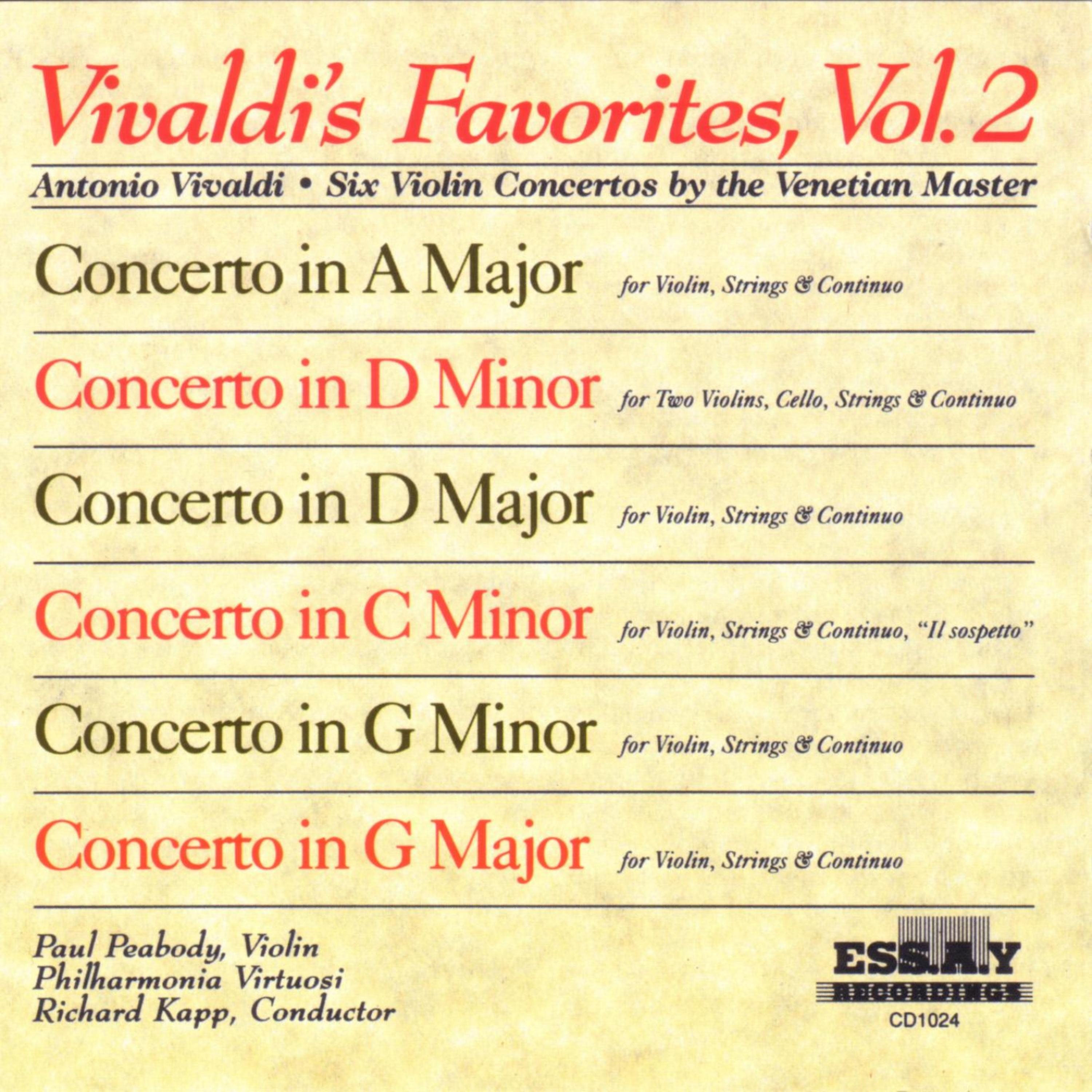 Постер альбома Vivaldi's Favorites - Vol. 2