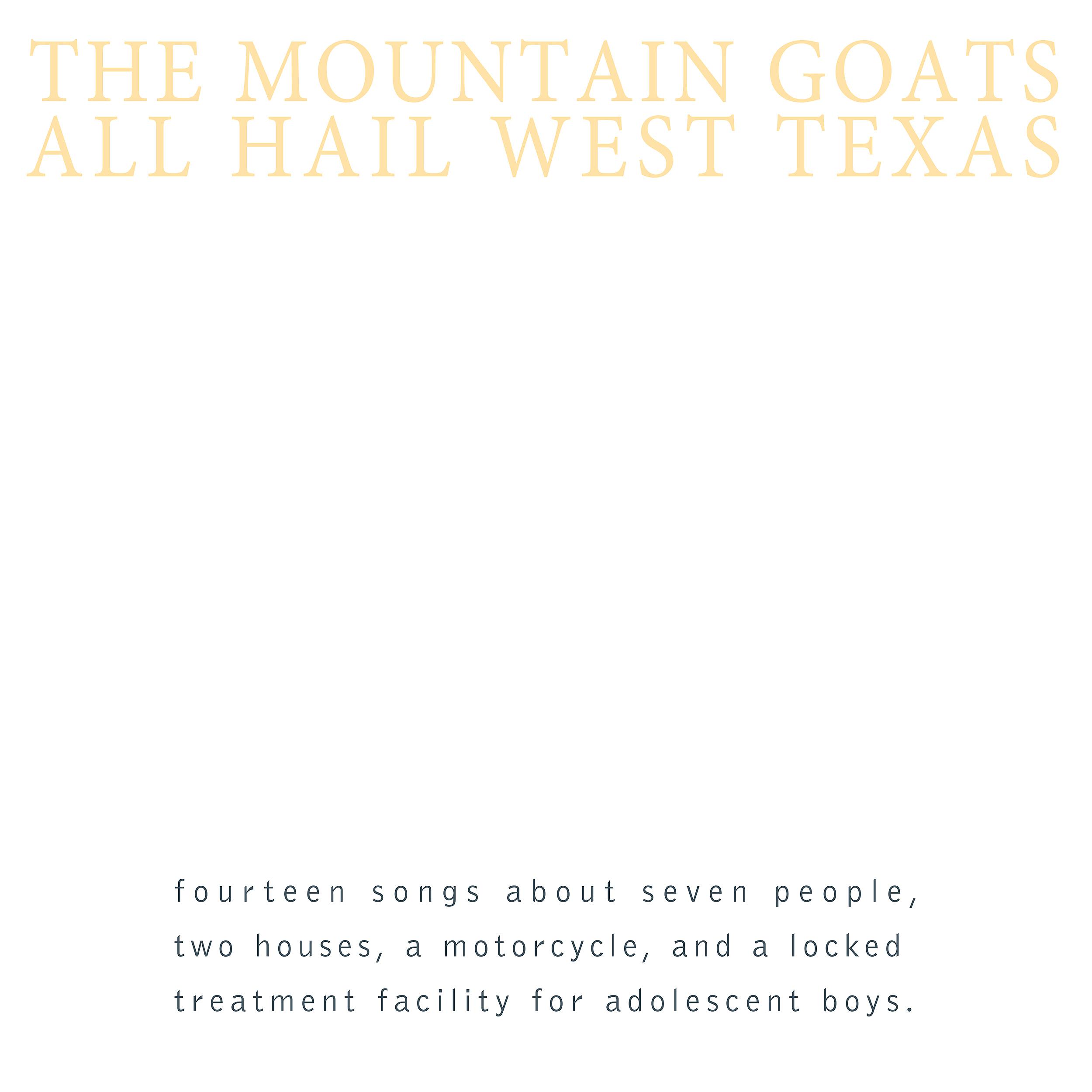 Постер альбома All Hail West Texas