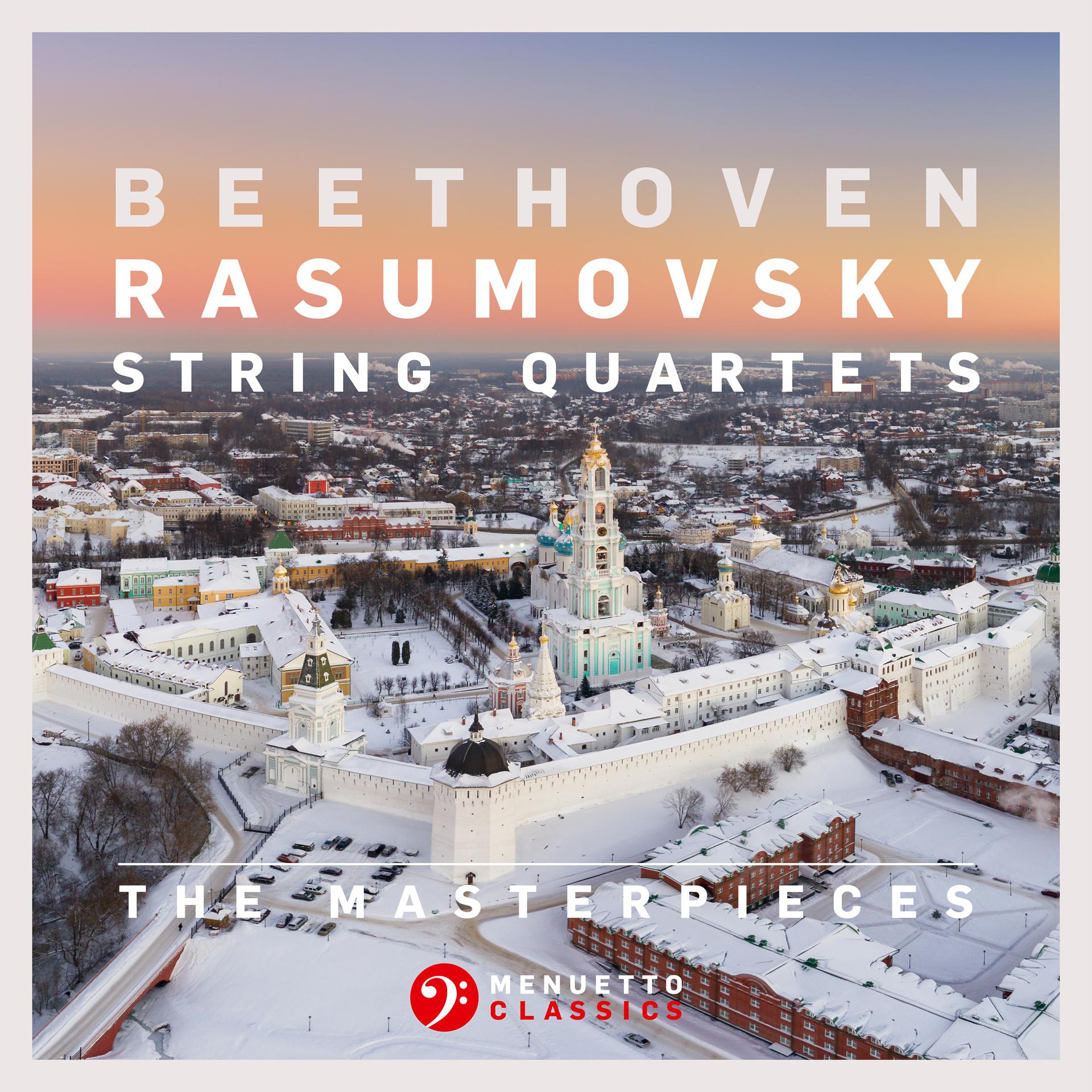 Постер альбома The Masterpieces, Beethoven: String Quartets Nos. 7, 8 & 9, Op. 59 "Rasumovsky"