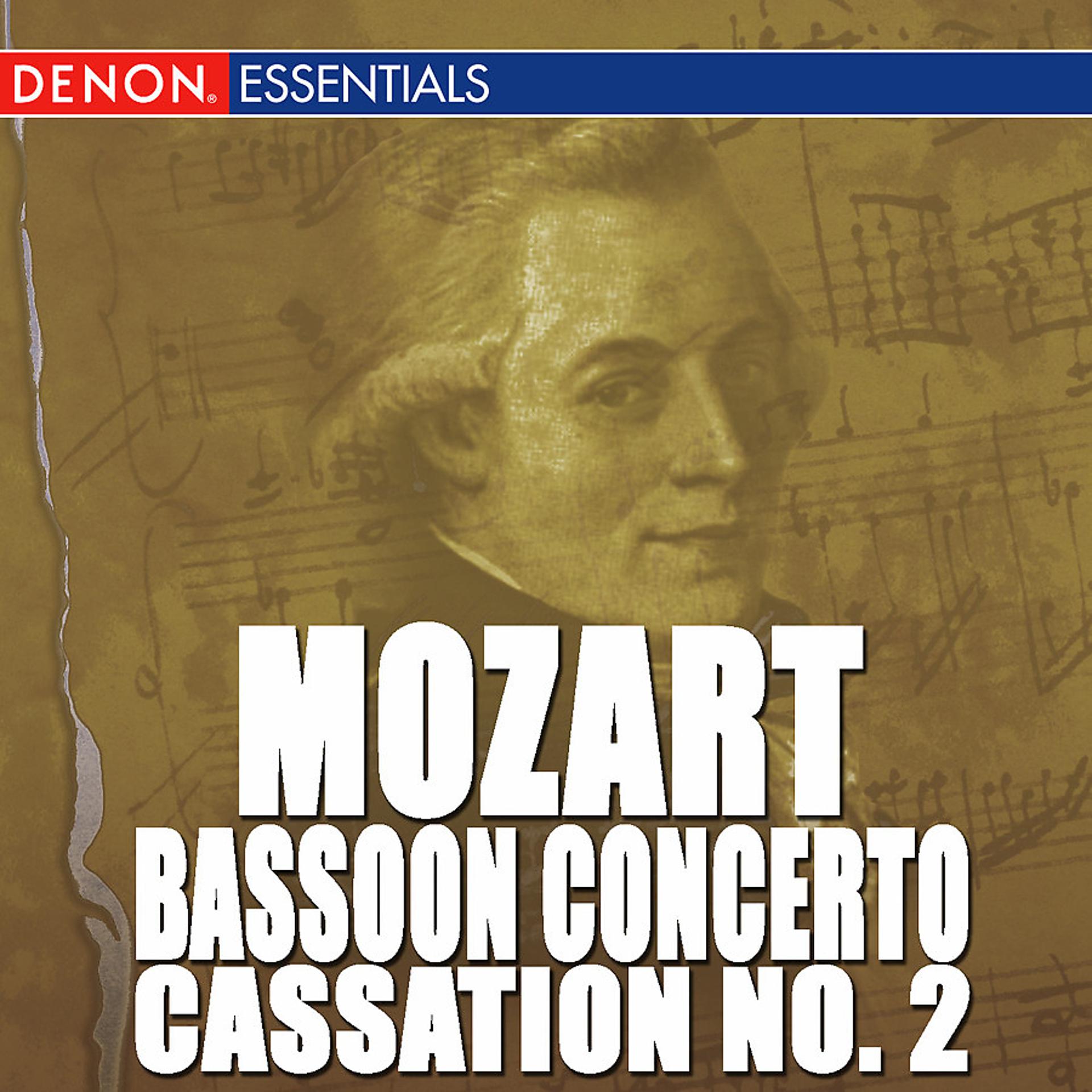 Постер альбома Mozart: Bassoon Concerto - Cassation No. 2 - Orchestral Works