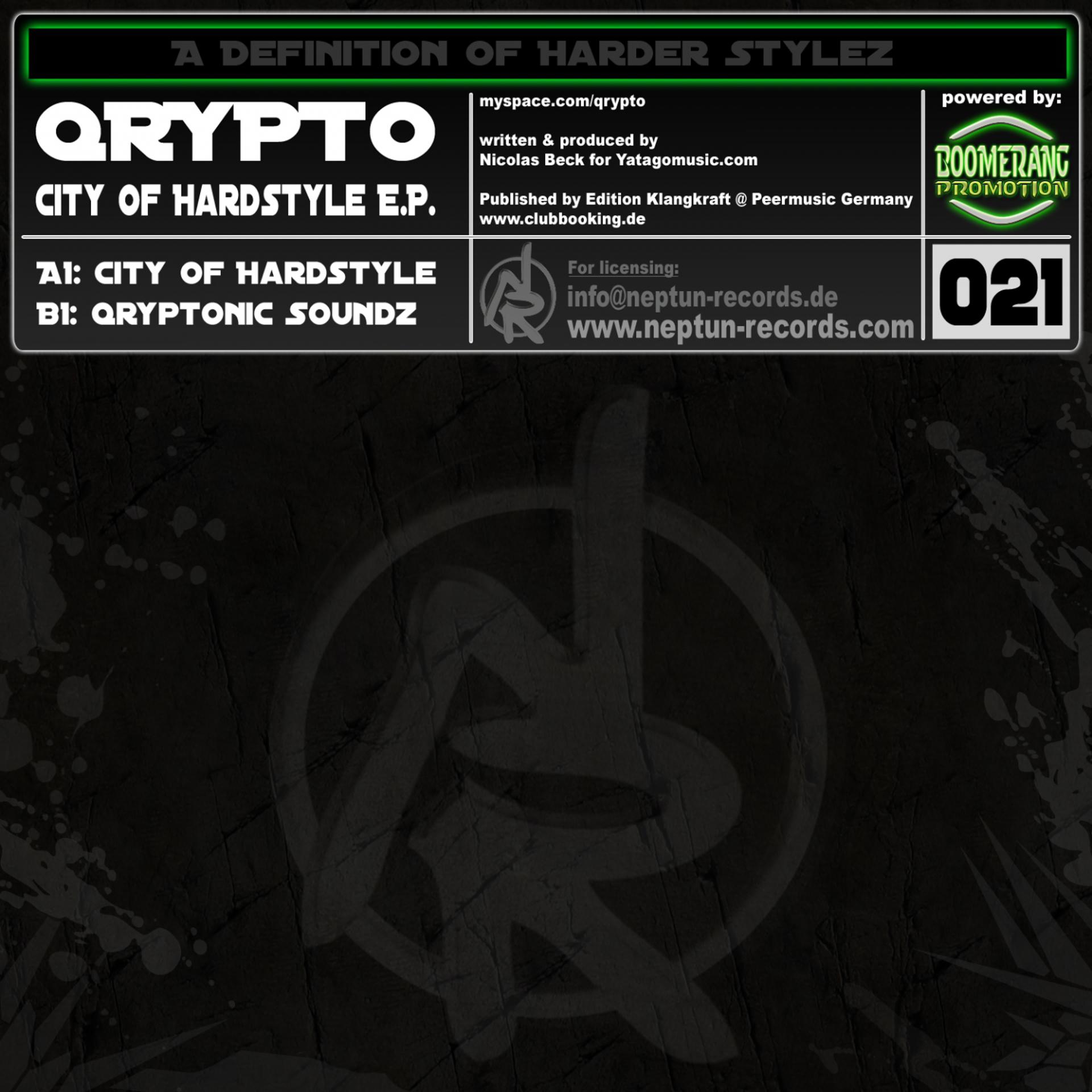 Постер альбома City of Hardstyle / Qryptonic Soundz