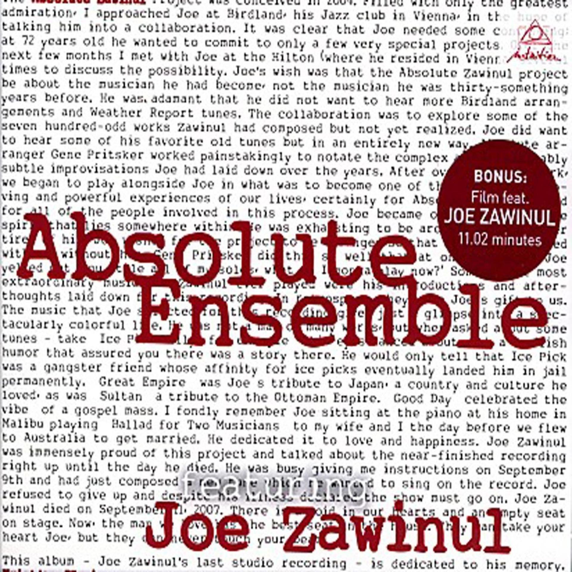 Постер альбома Absolute Zawinul