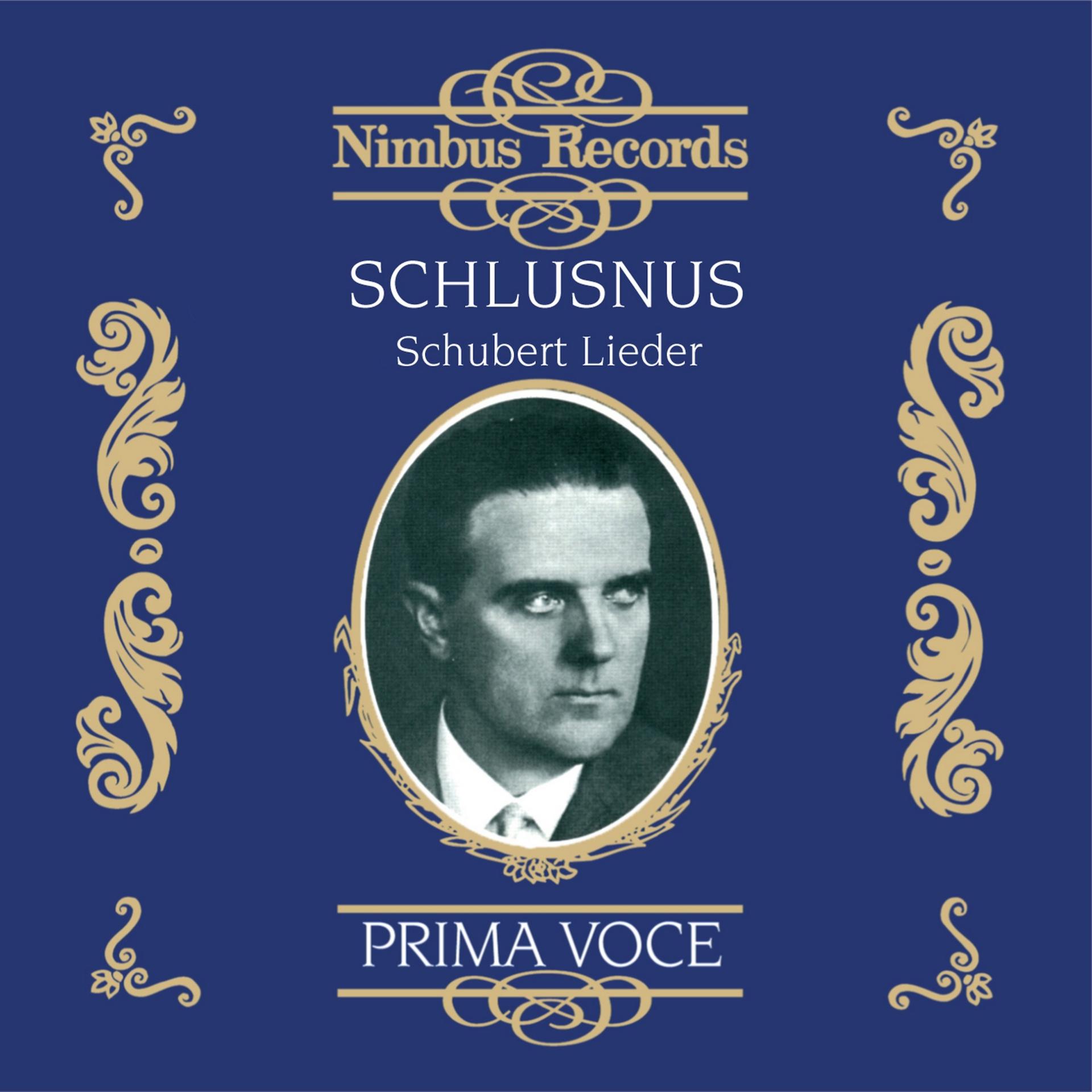 Постер альбома Heinrich Schlusnus in Schubert Lieder