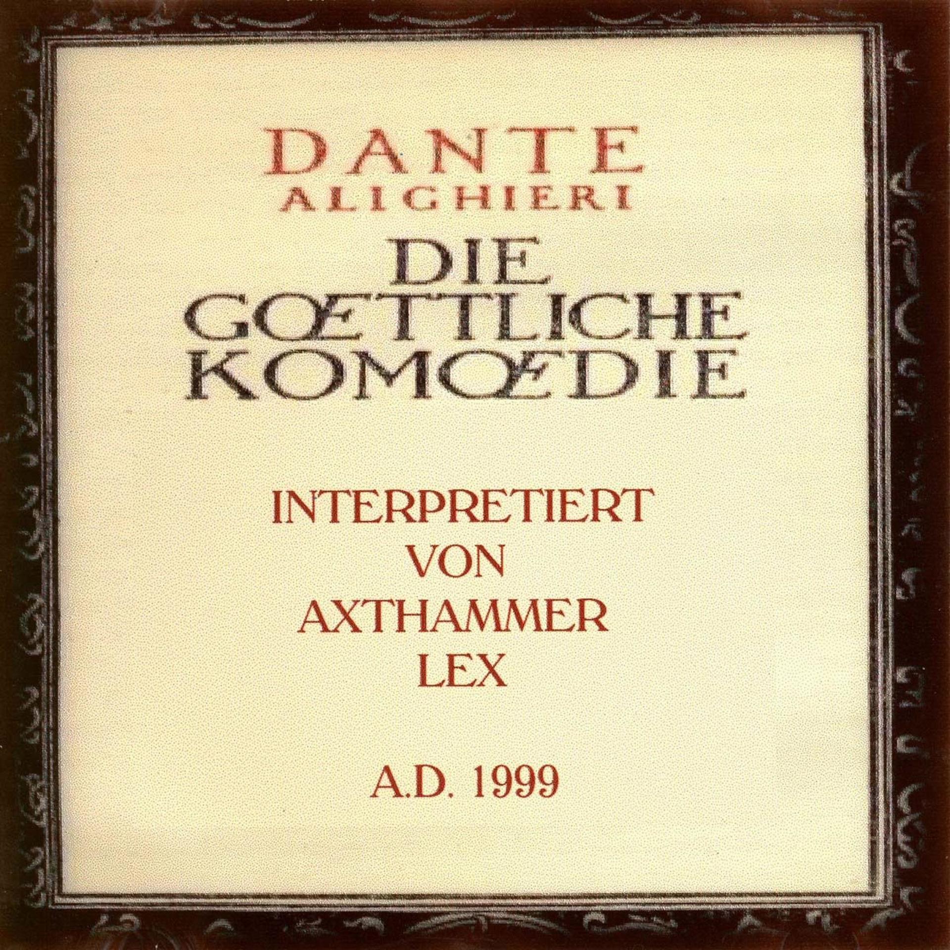 Постер альбома Dante Alighieri - Die Goettliche Komoedie
