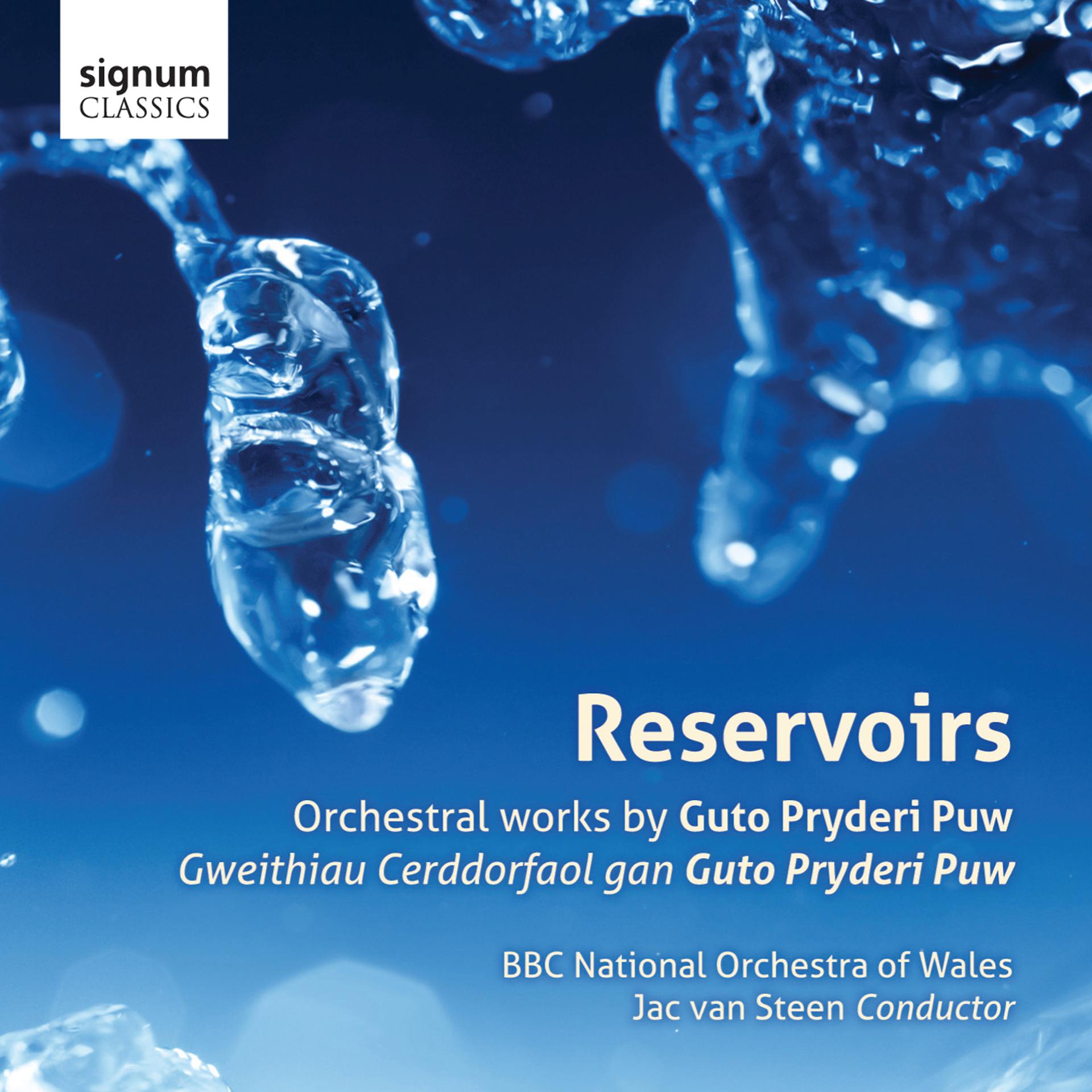Постер альбома Reservoirs: Gweithiau Cerddorfaol gan Guto Pryderi Puw