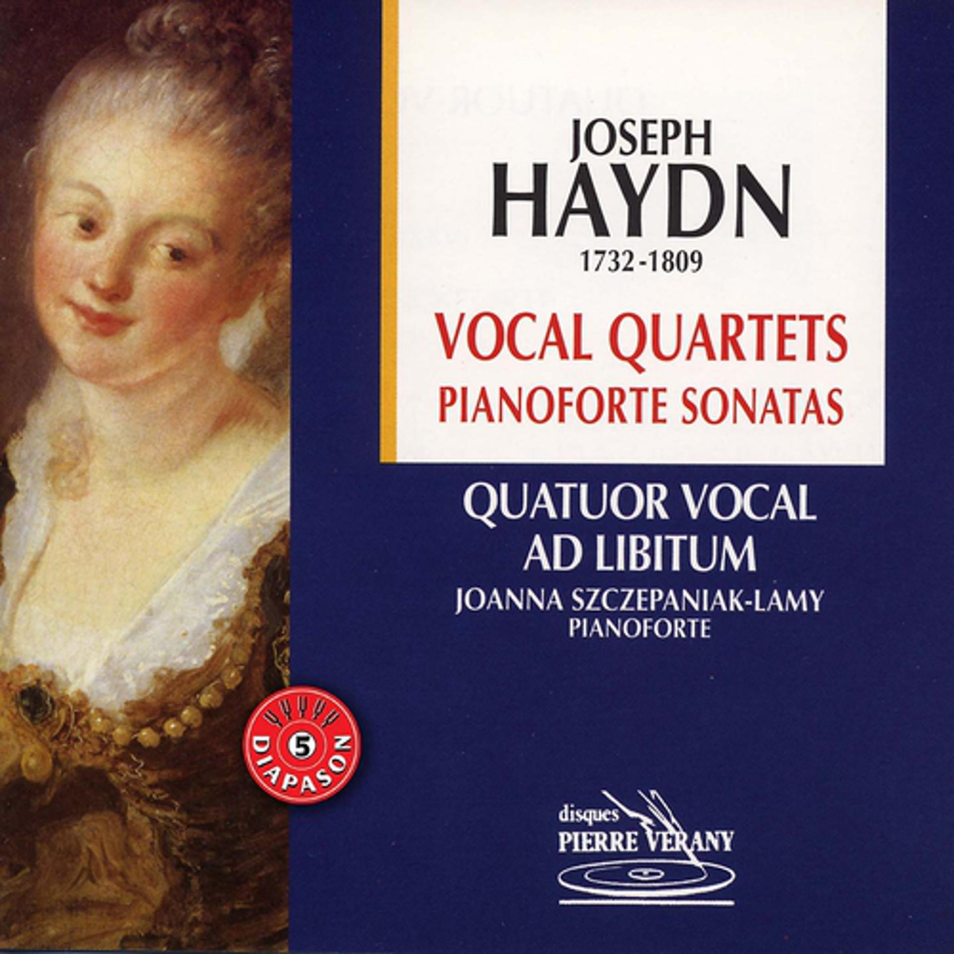 Постер альбома Haydn : Vocal quartets pianoforte sonatas