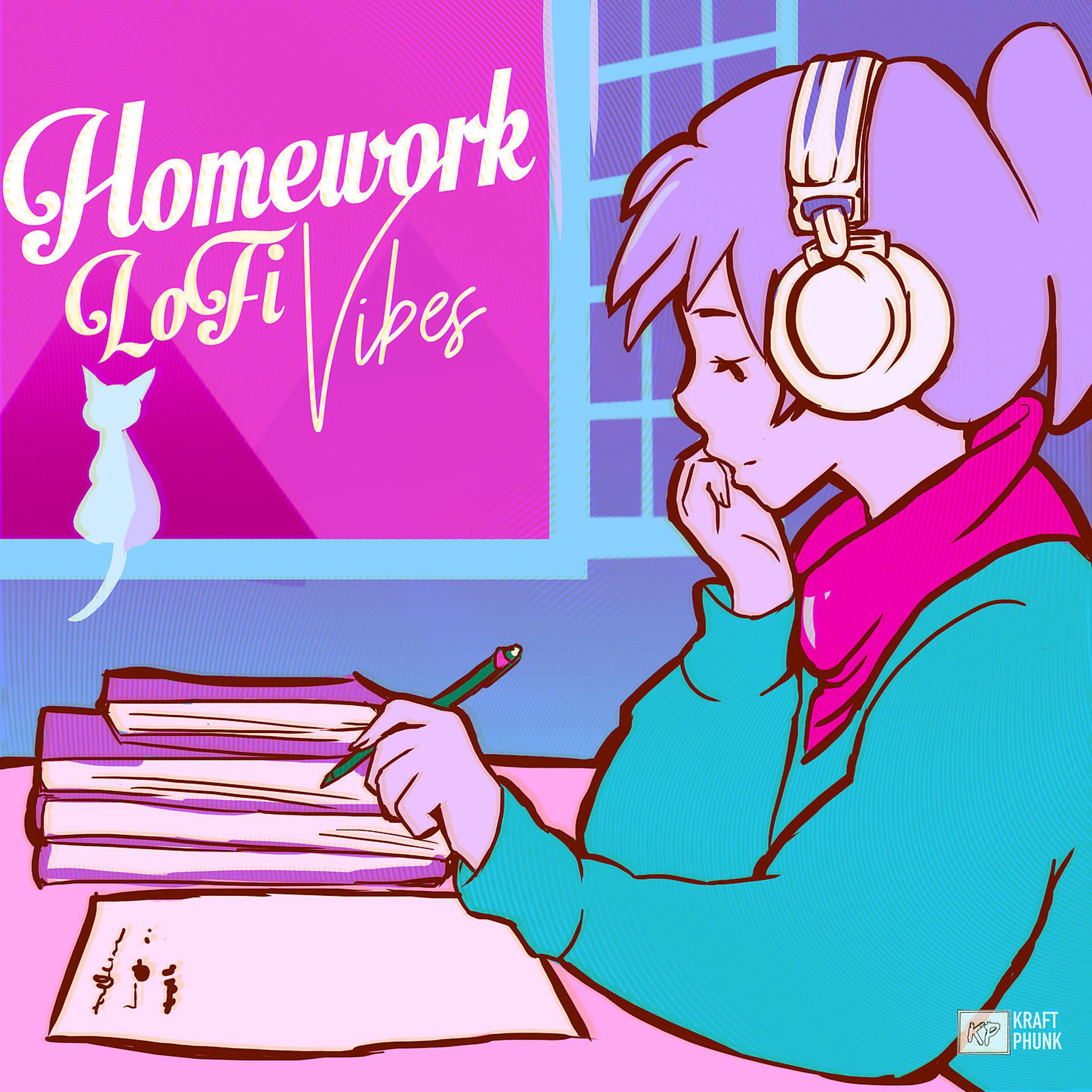 Постер альбома Homework LoFi Vibes: Study Music 24/7 for Relaxation, Focus, Chill
