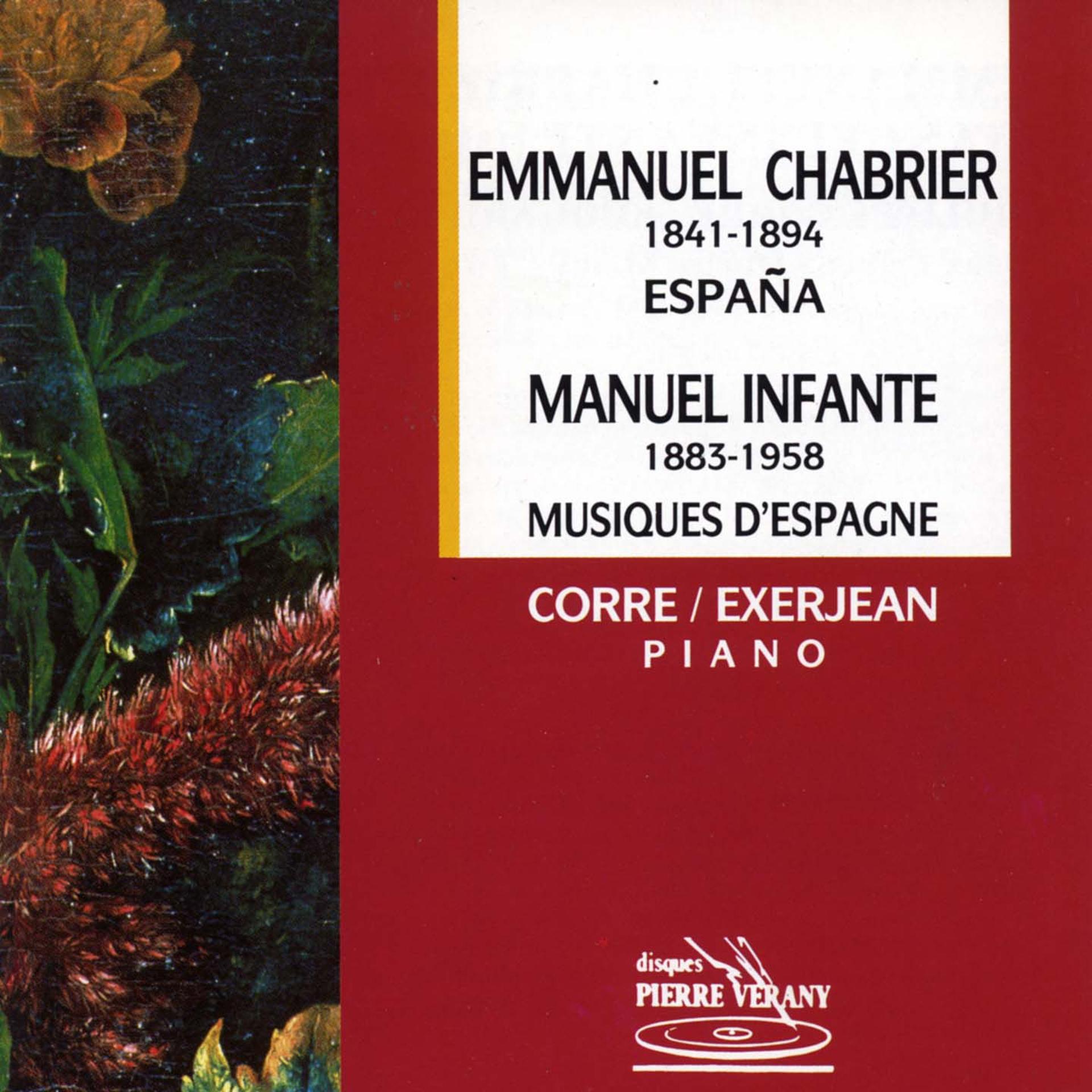 Постер альбома Chabrier : España - Infante - Musiques d'Espagne