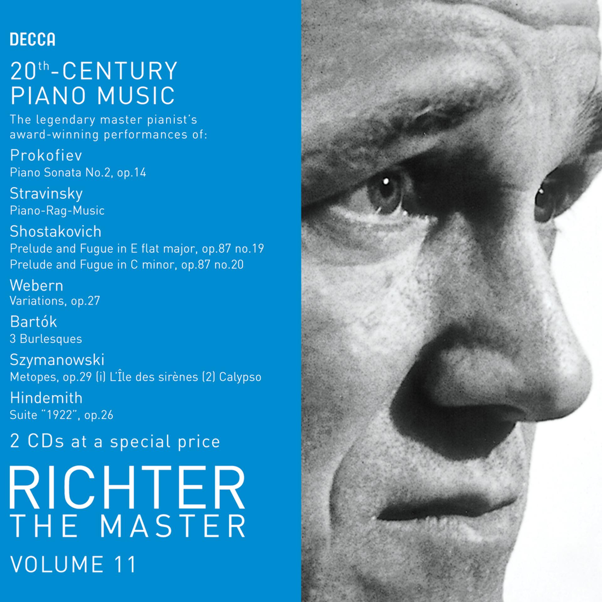 Постер альбома Richter The Master - 20th Century Piano Works