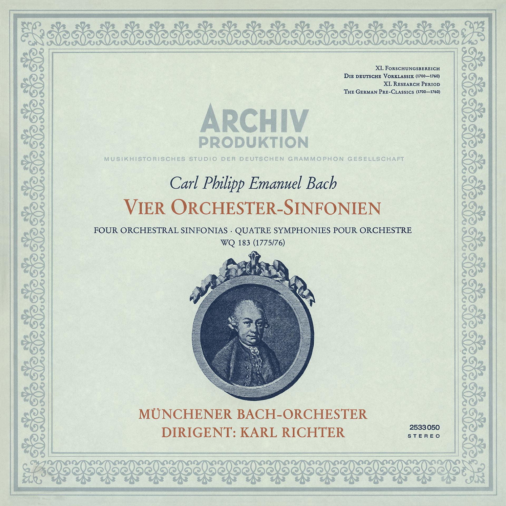 Постер альбома Bach, C.P.E.: Symphonies Nos.1 - 4