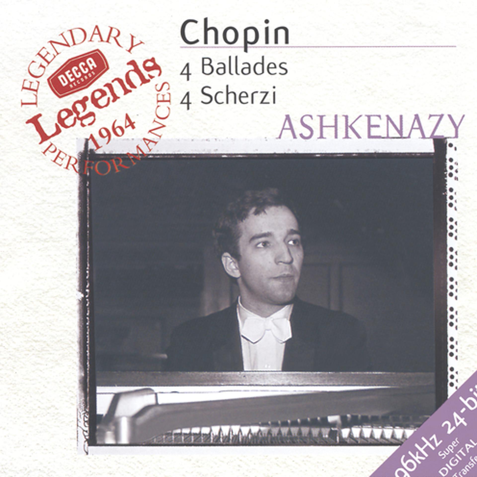 Постер альбома Chopin: 4 Ballades; 4 Scherzi