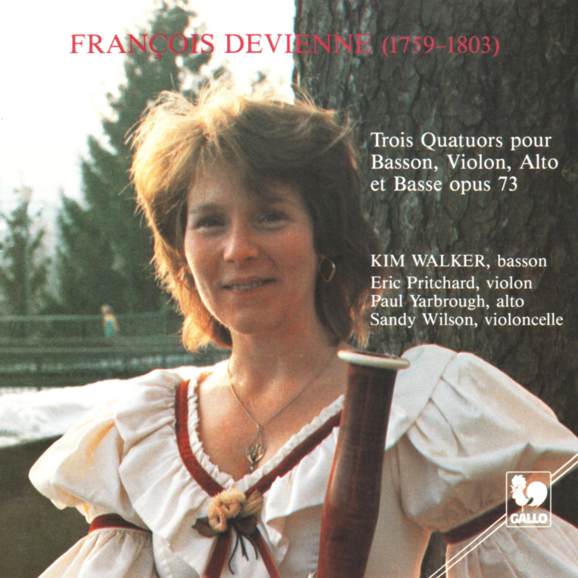 Постер альбома François Devienne: Three Quartets for Bassoon, Violin, Viola and Bass, Op. 73