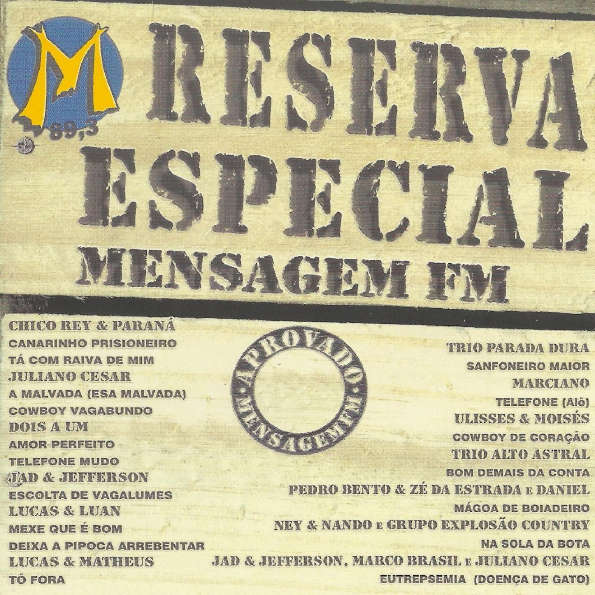 Постер альбома Reserva Especial - Mensagem FM