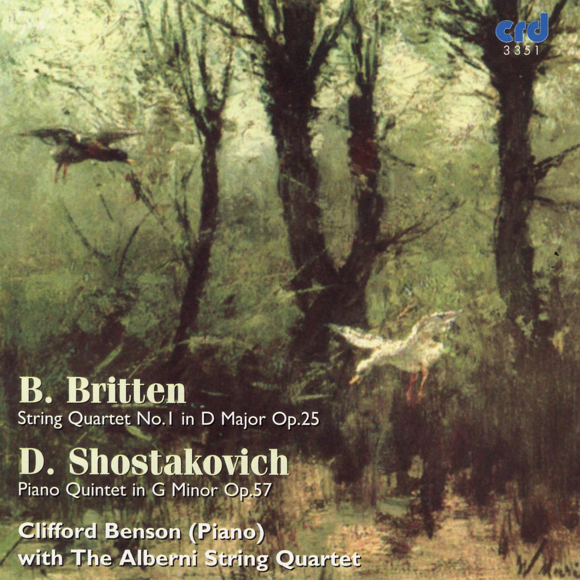 Постер альбома Britten, String Quartet No.1 /Shostakovich, Piano Quintet