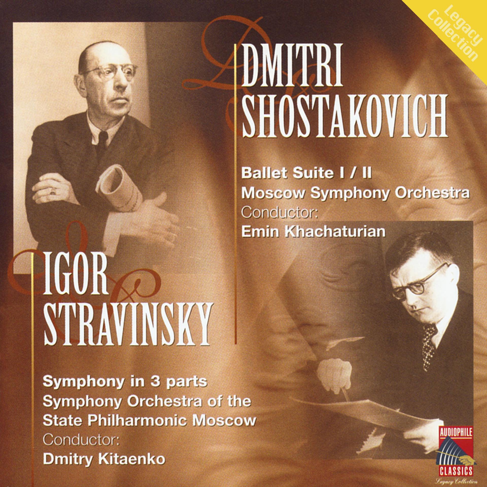 Постер альбома Shostakovich: Ballet Suites Nos. 1 & 2 - Stravinsky: Symphony in Three Movements