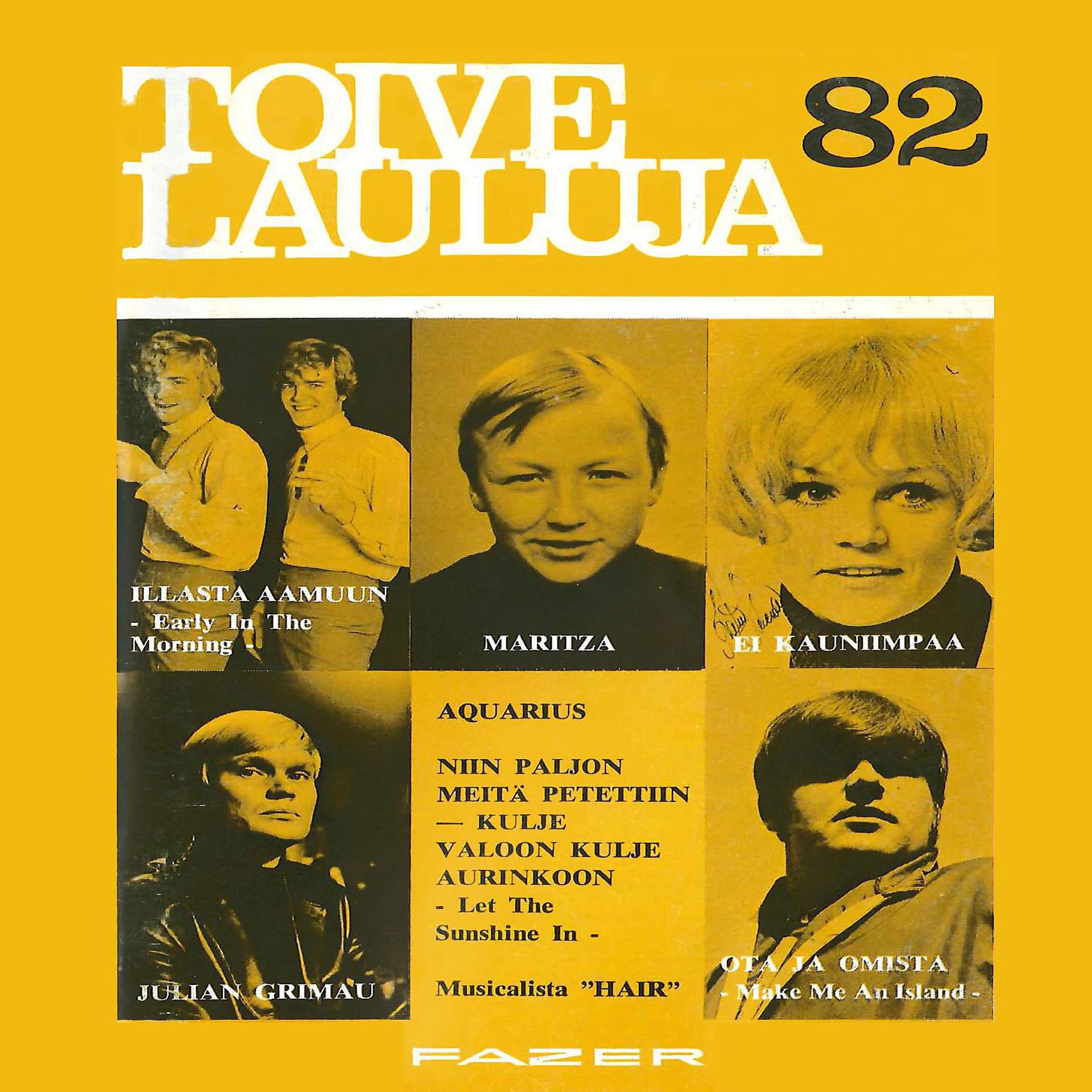Постер альбома Toivelauluja 82 - 1969