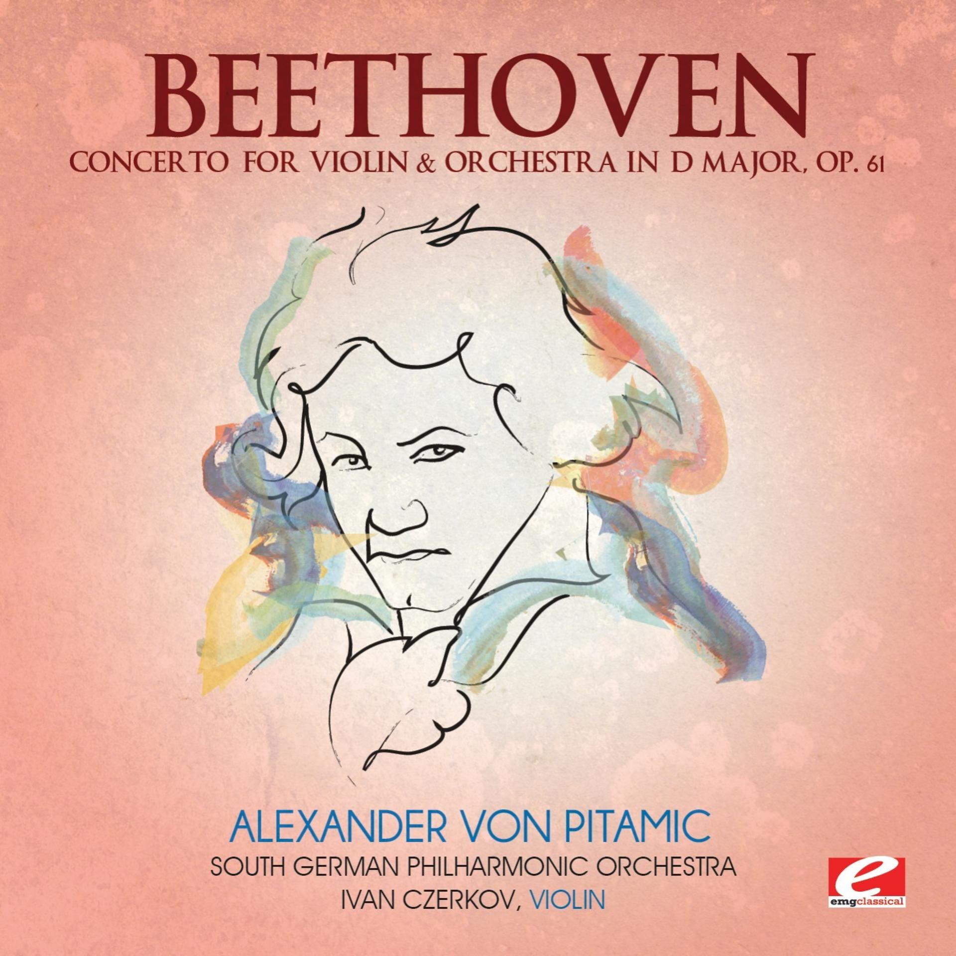 Постер альбома Beethoven: Concerto for Violin & Orchestra in D Major, Op. 61 (Digitally Remastered)