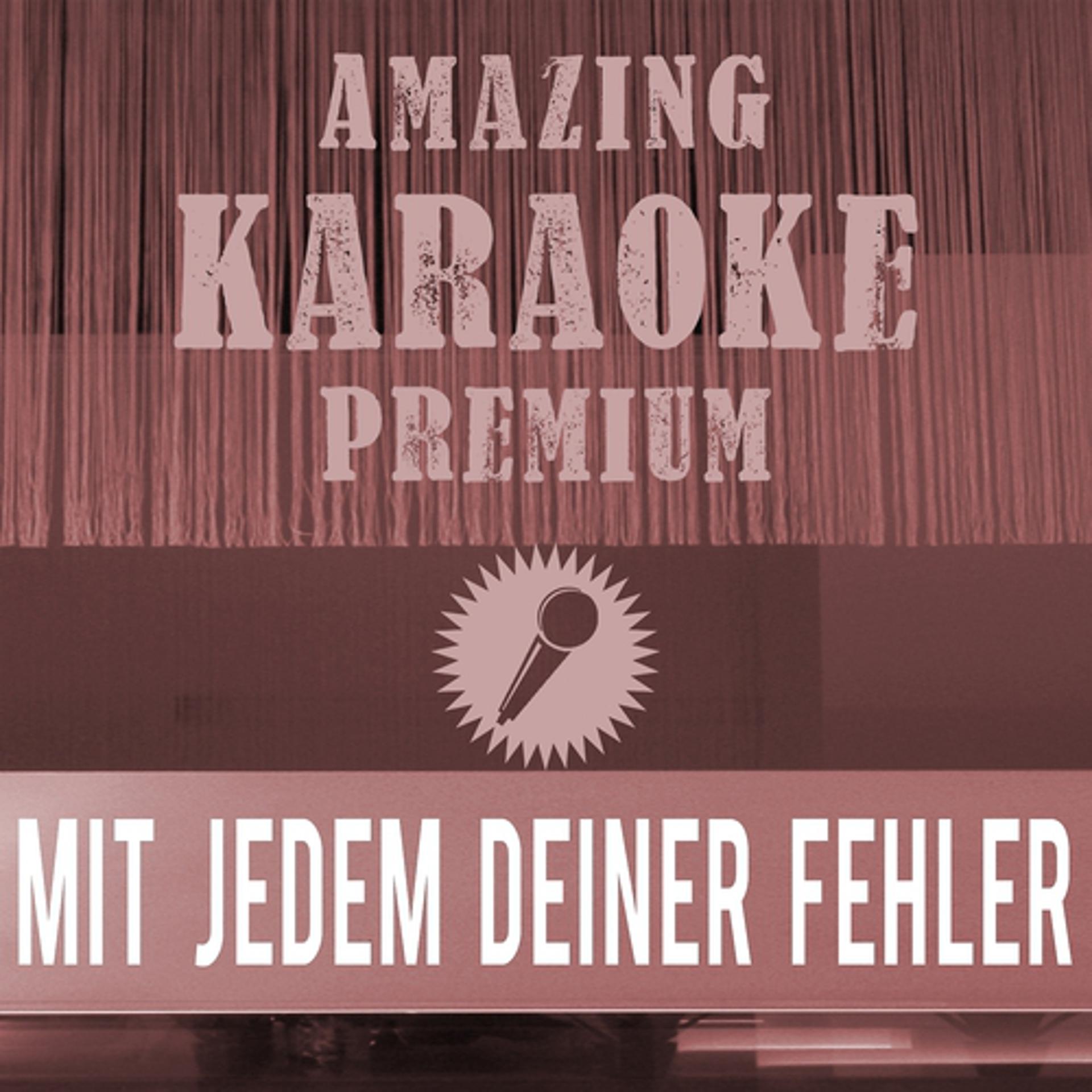 Постер альбома Mit jedem deiner Fehler (Radio Edit) [Premium Karaoke Version with Background Vocals]