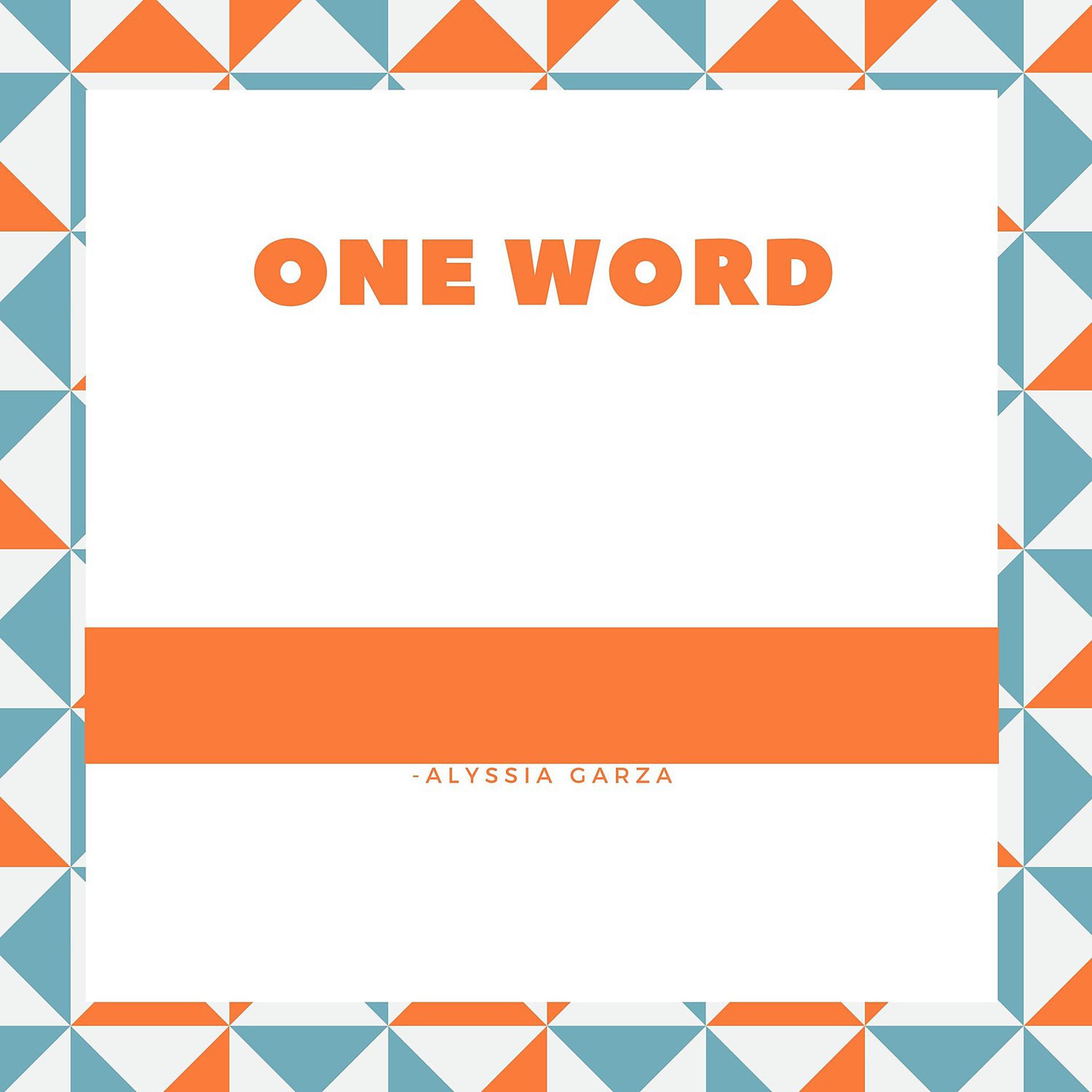 Постер альбома One Word