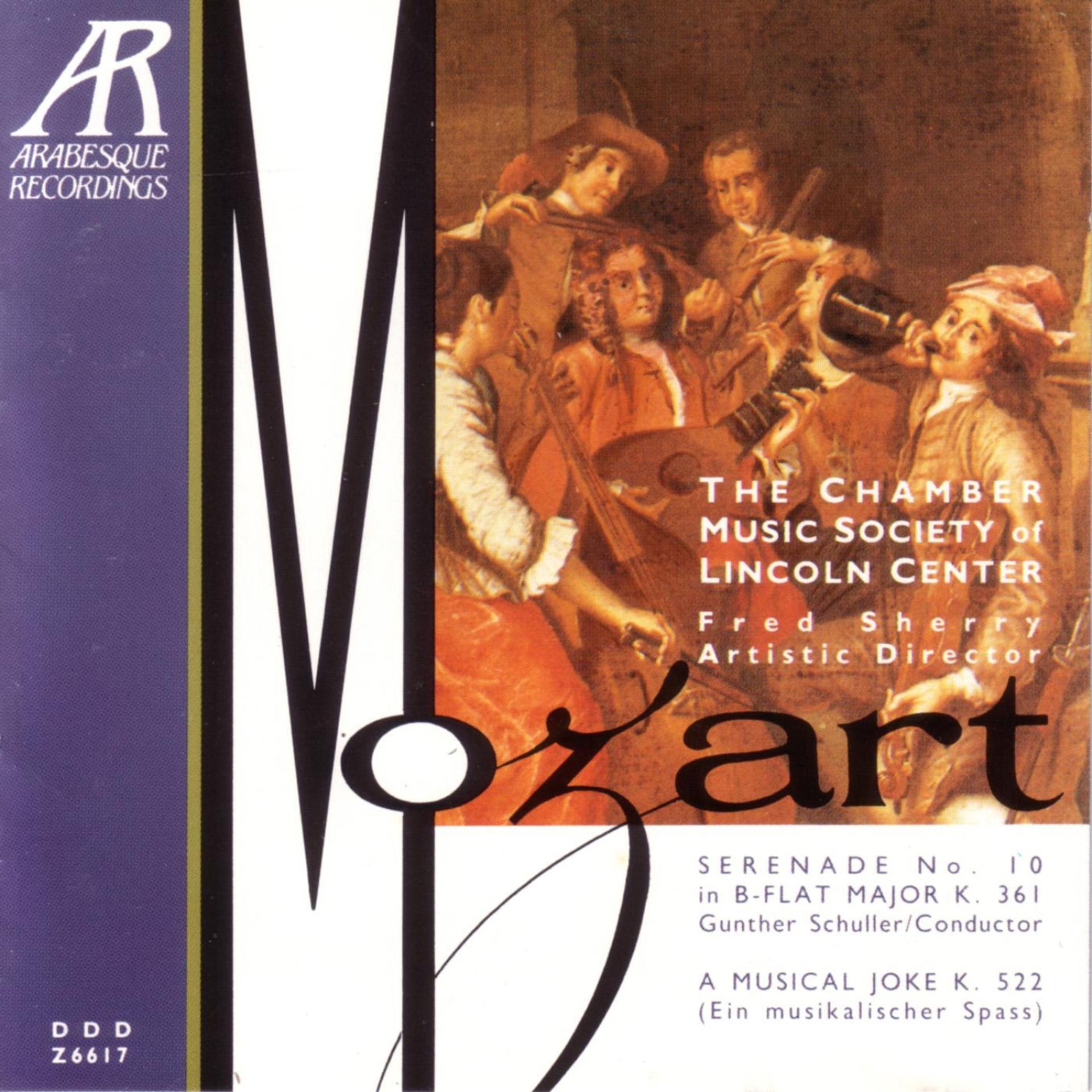 Постер альбома Mozart: Serenade K.361 - A Musical Joke K.522