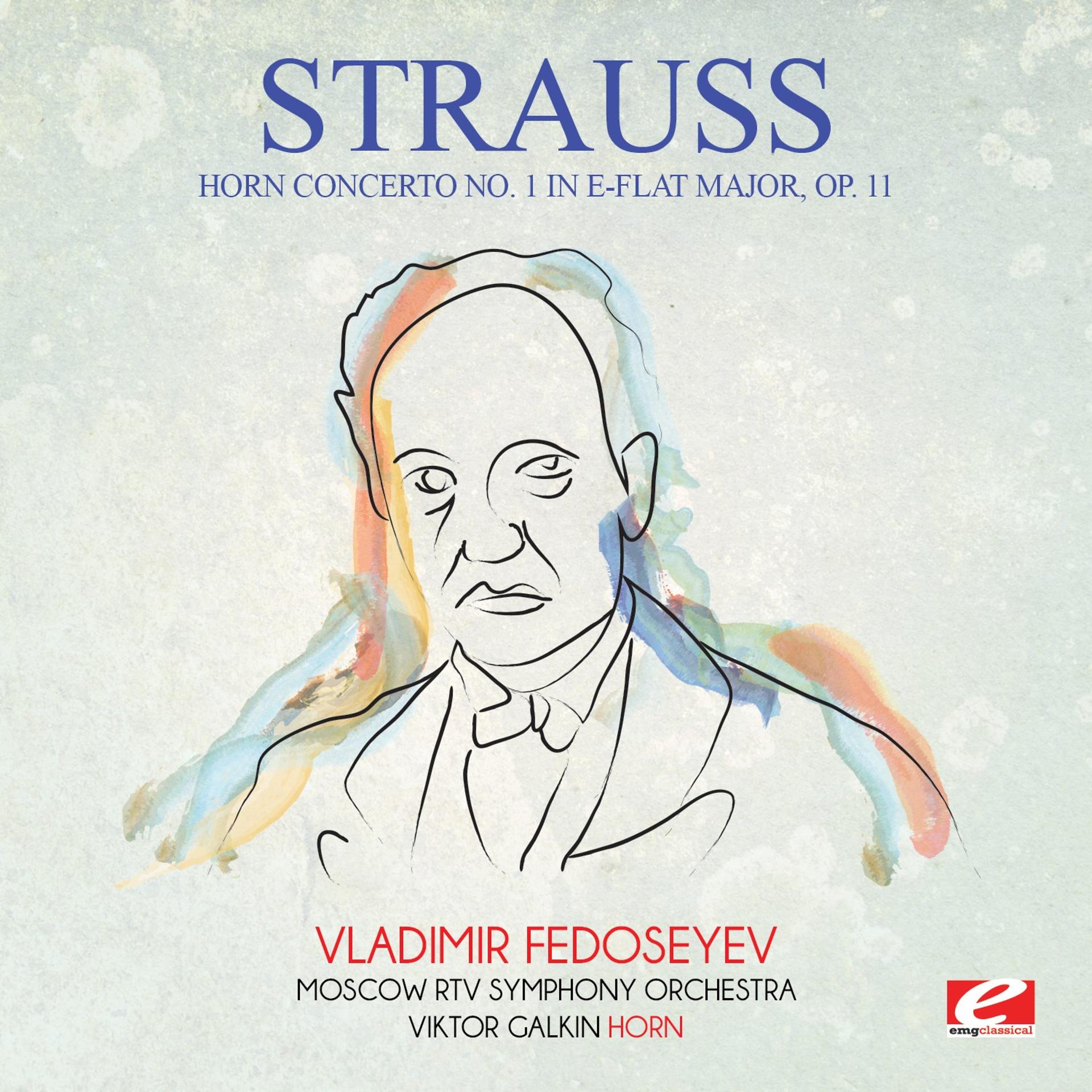 Постер альбома Strauss: Horn Concerto No. 1 in E-Flat Major, Op. 11 (Digitally Remastered)