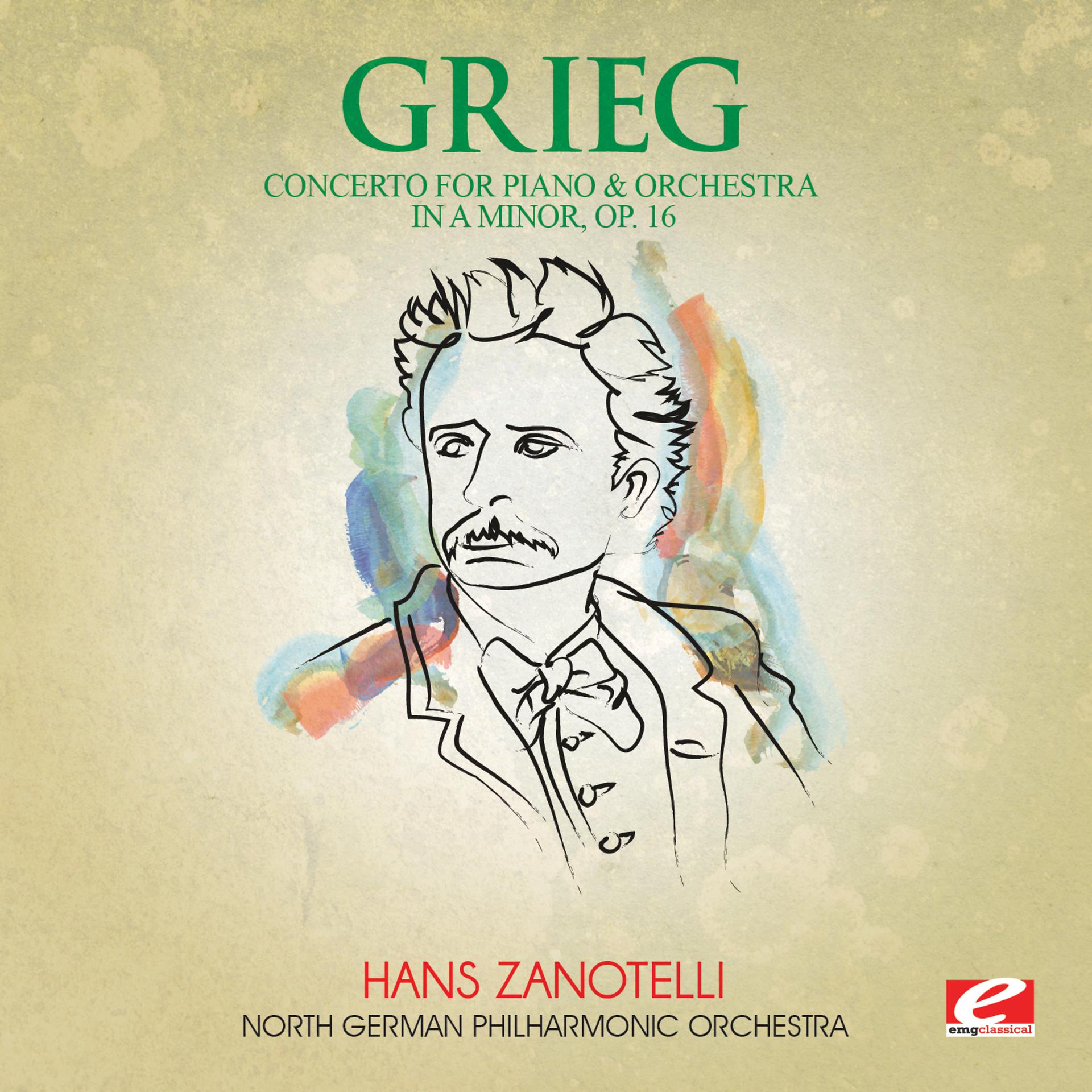 Постер альбома Grieg: Concerto for Piano and Orchestra in A Minor, Op. 16 (Digitally Remastered)