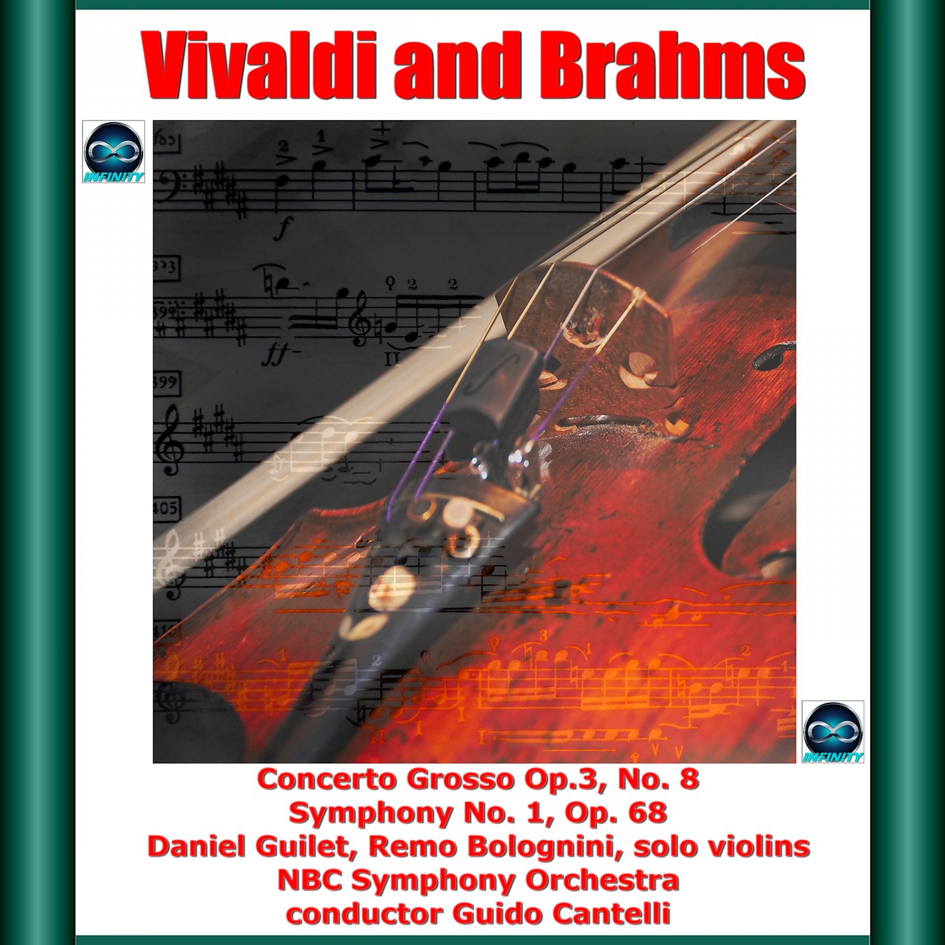 Постер альбома Vivaldi and Brahms: Concerto Grosso Op. 3, No. 8 - Symphony No. 1, Op. 68