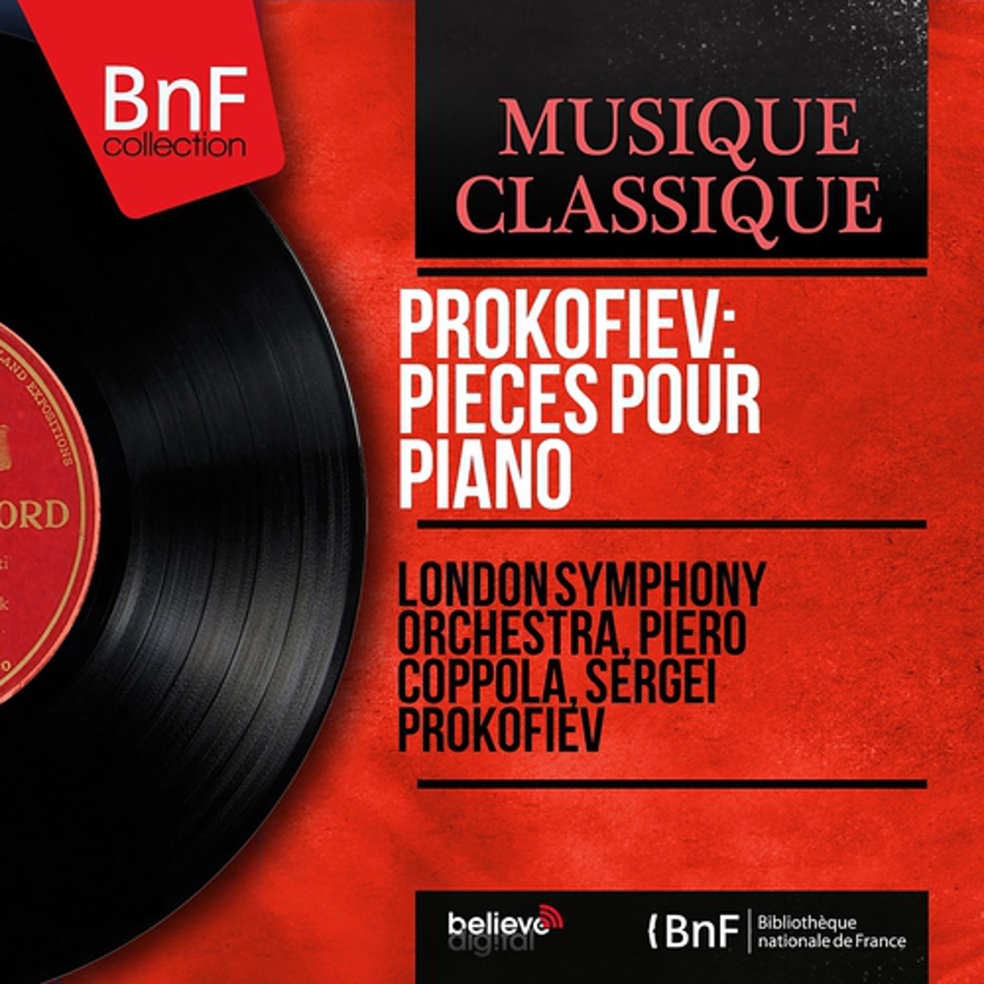 Постер альбома Prokofiev: Pièces pour piano (Mono Version)