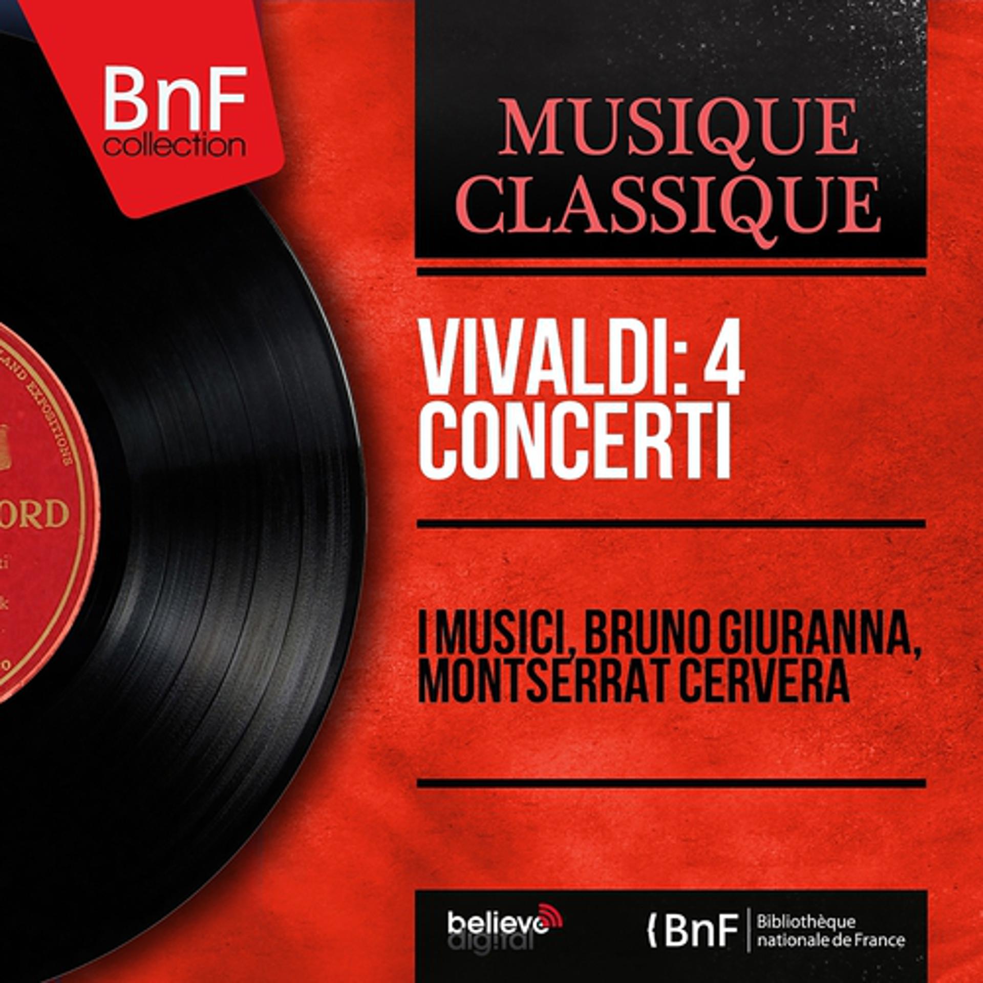 Постер альбома Vivaldi: 4 Concerti (Mono Version)