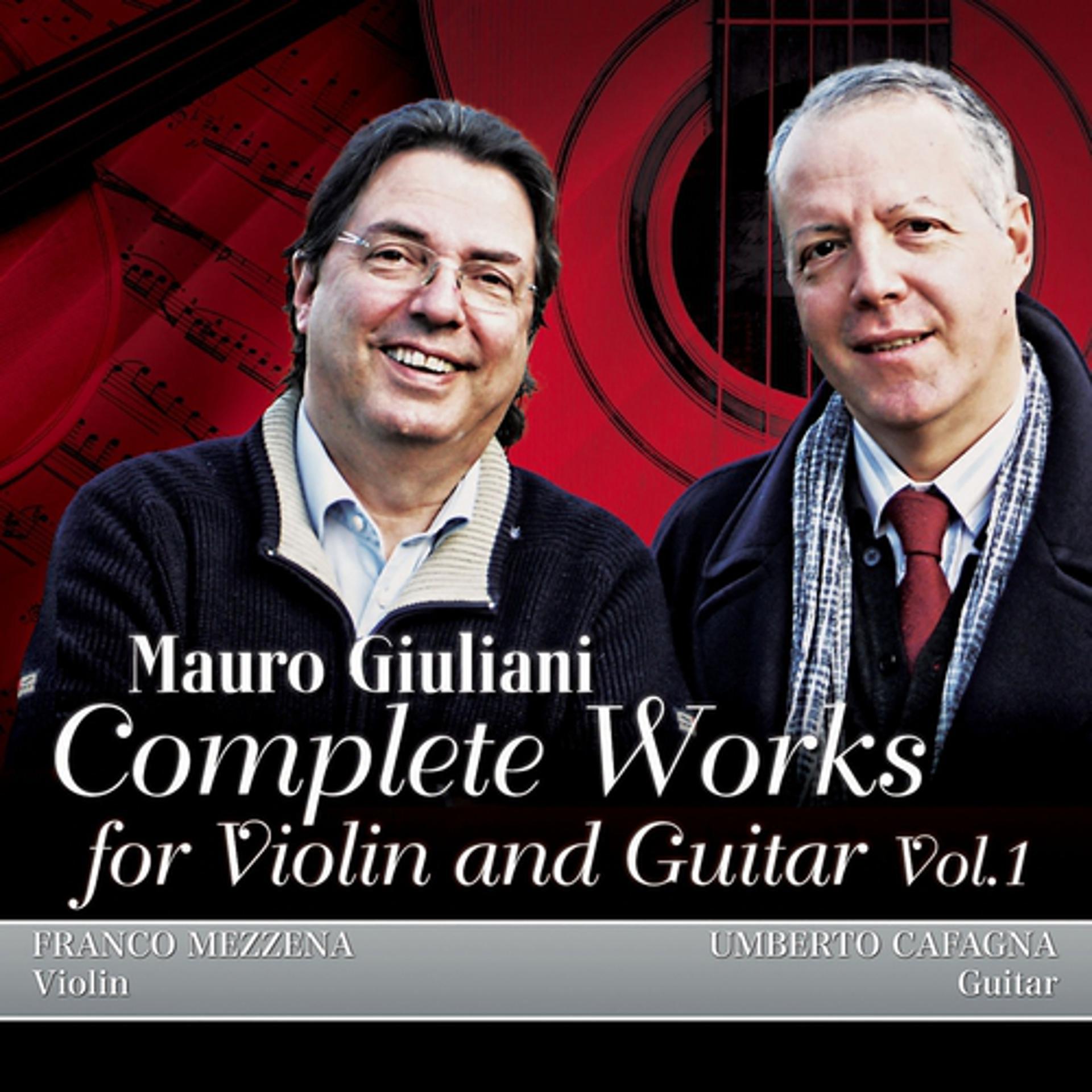 Постер альбома M. Giuliani: Complete Works for Violin and Guitar, Vol.1