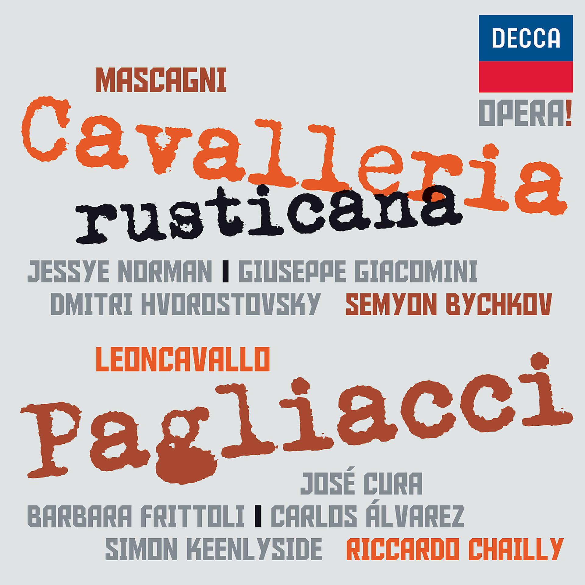 Постер альбома Mascagni: Cavalleria Rusticana / Leoncavallo: Pagliacci