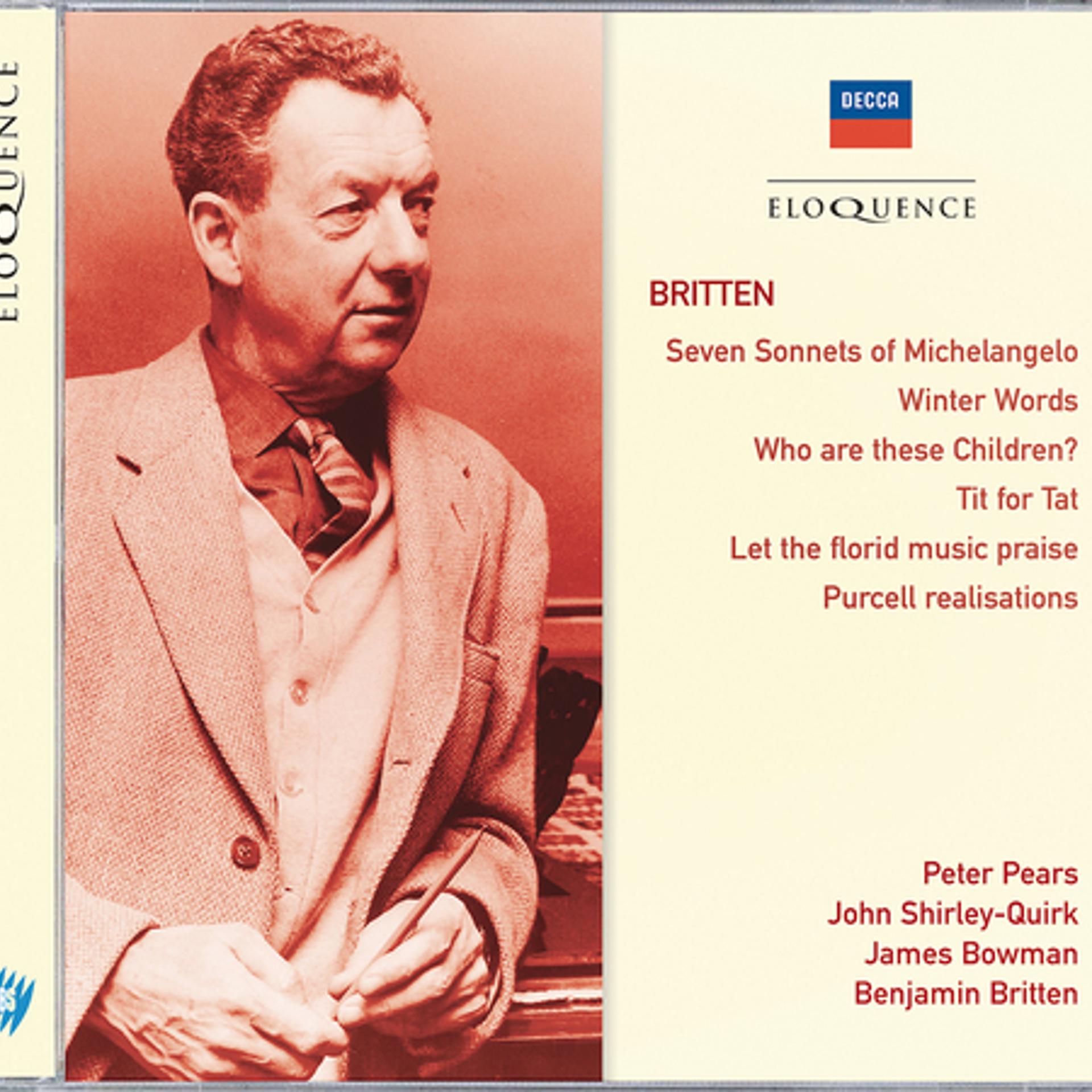 Постер альбома Britten: Seven Sonnets of Michelangelo; Winter Words; Who Are These Children?