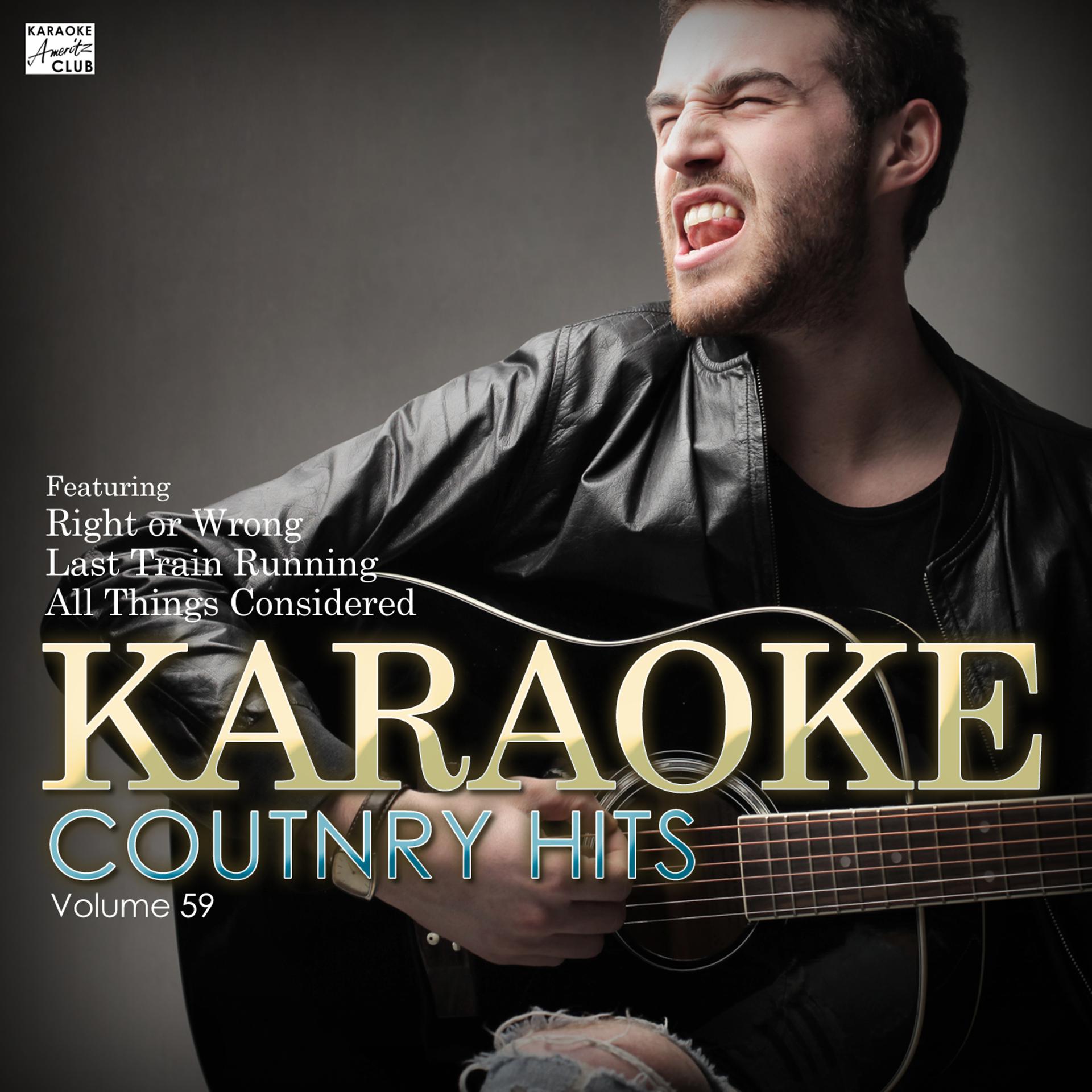 Постер альбома Karaoke Country Hits Vol. 59
