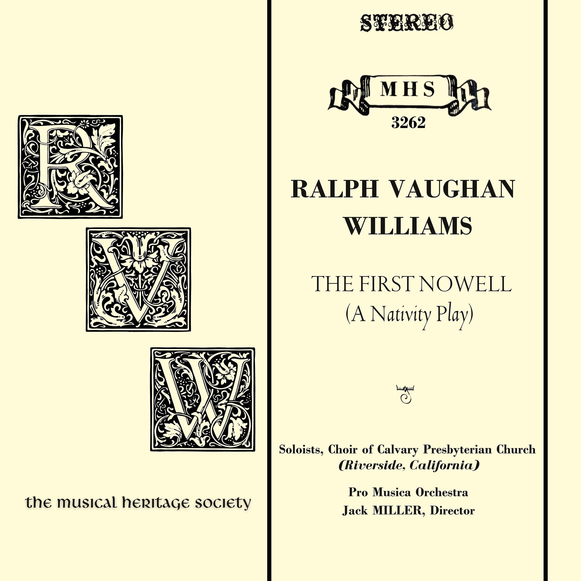 Постер альбома Vaughan Williams: The First Nowell (A Nativity Play)