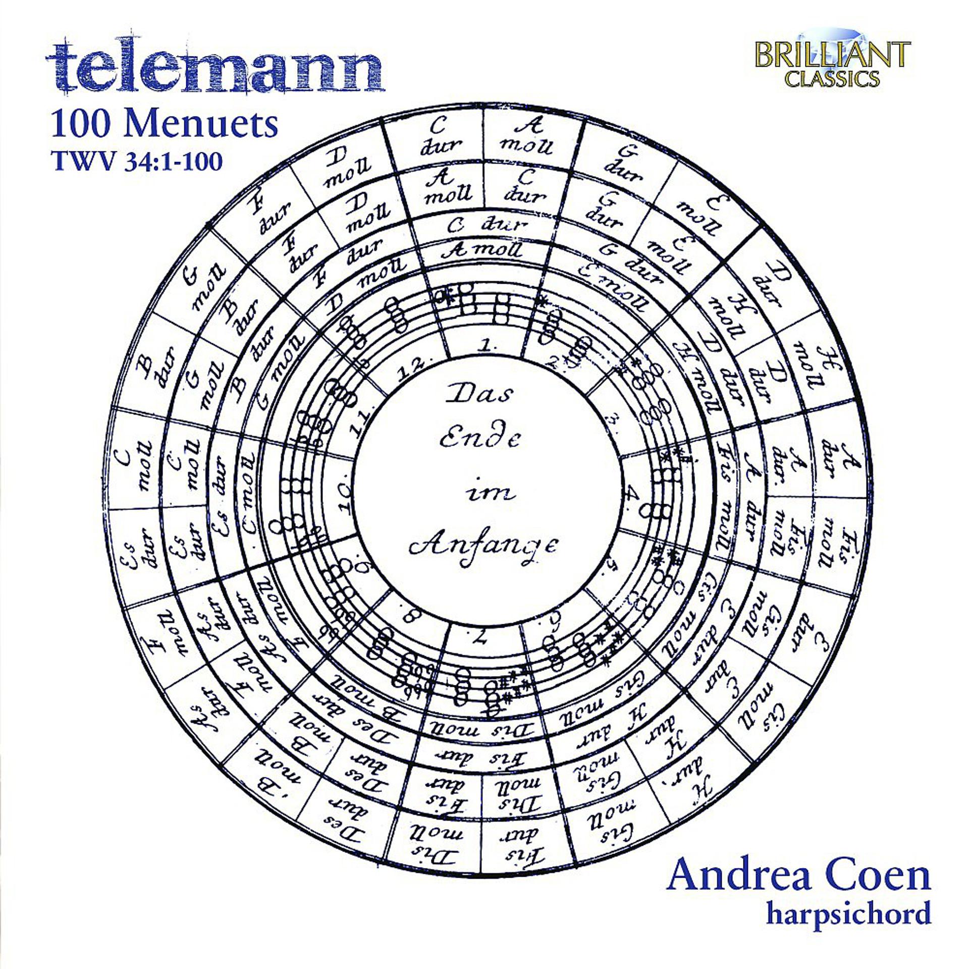 Постер альбома Telemann: 100 Menuets TWV 34:1-100