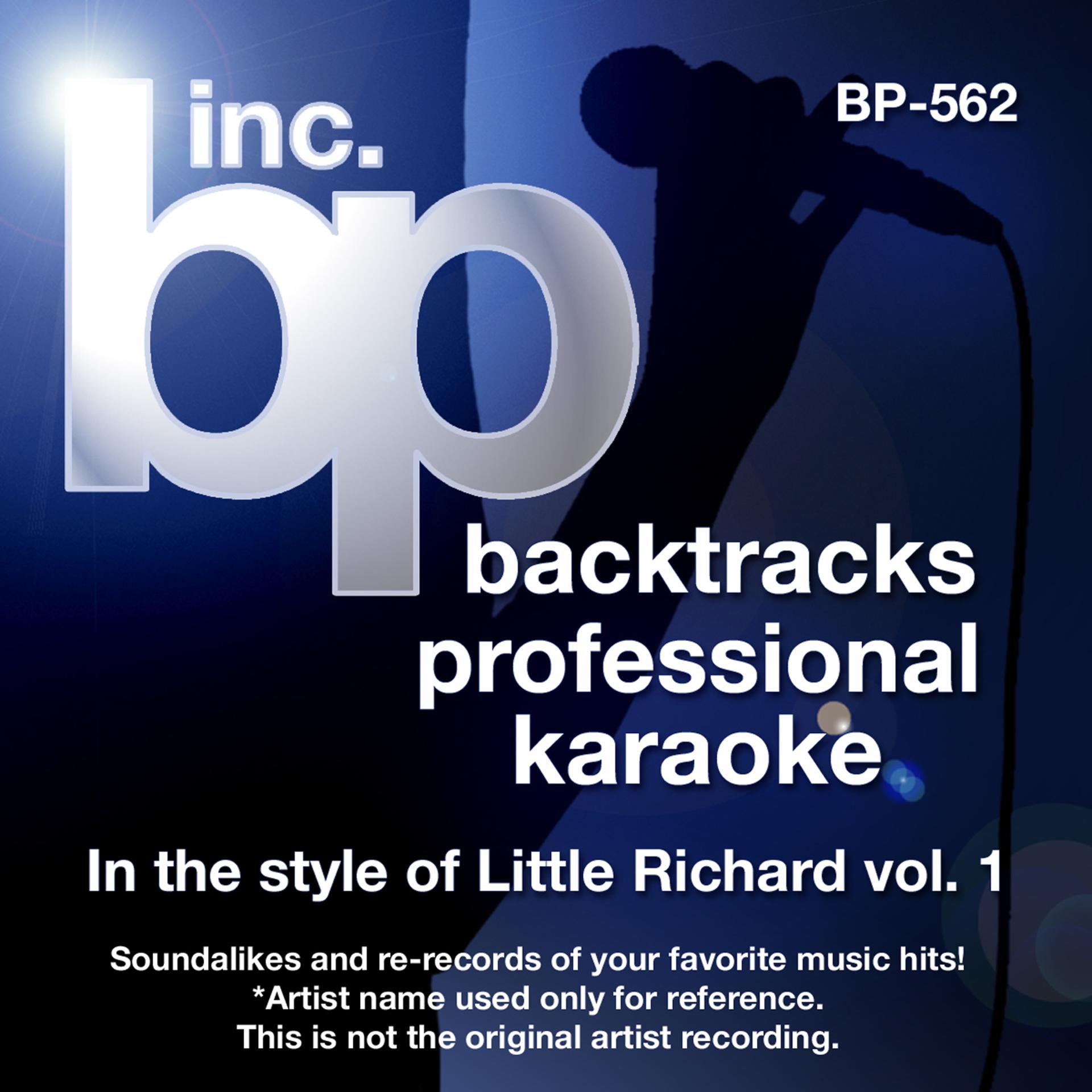 Постер альбома Karaoke - In the Style of Little Richard Vol. 1 (Karaoke Version)