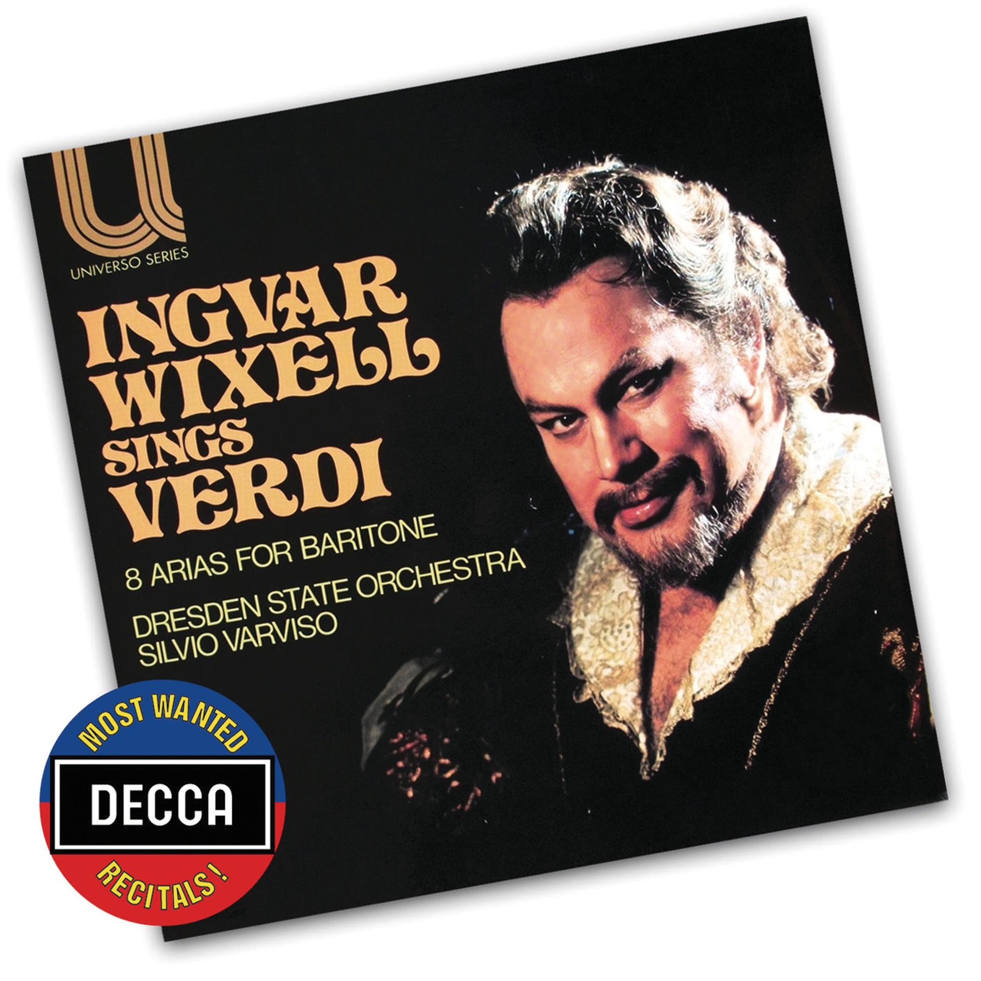 Постер альбома Verdi Arias For Baritone