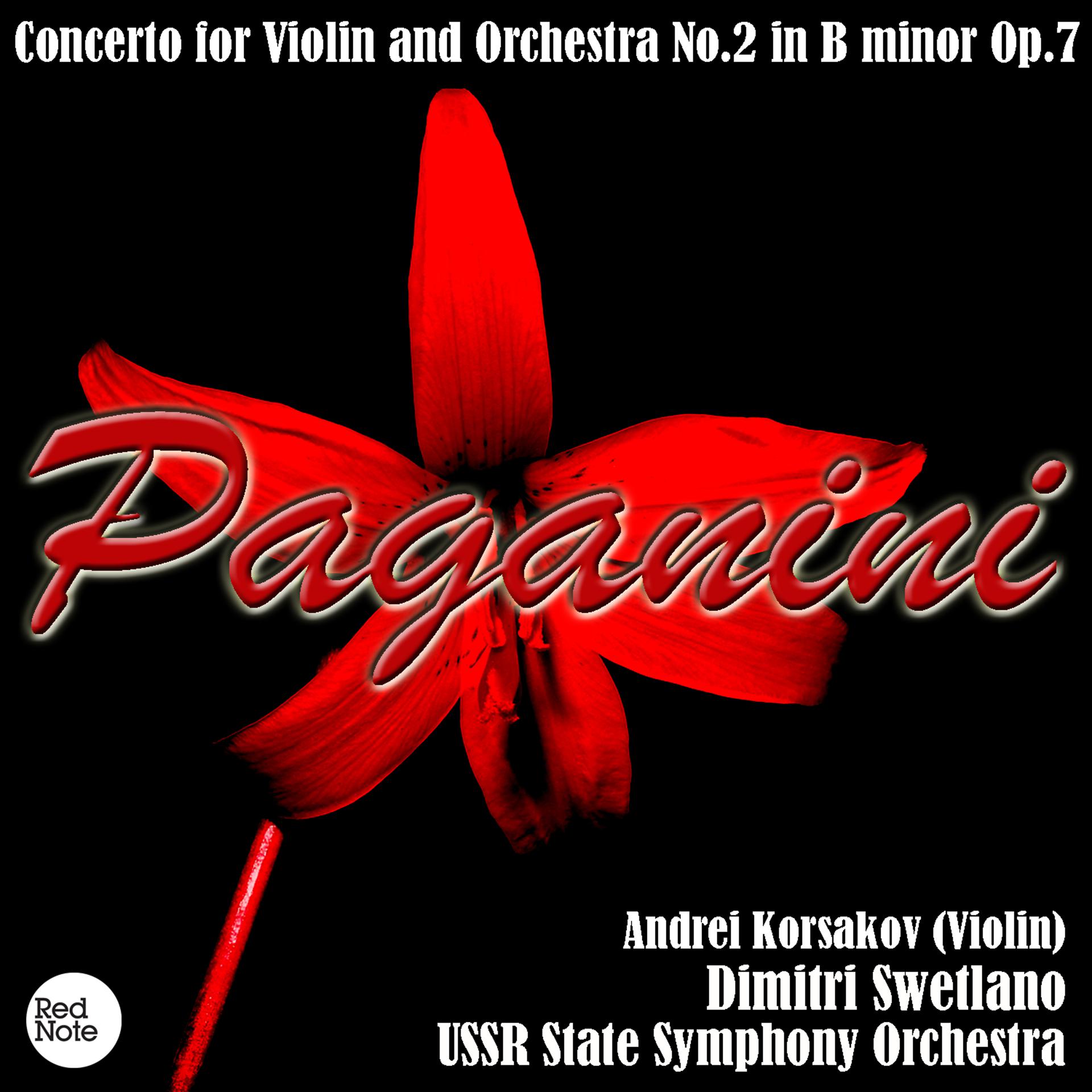 Постер альбома Paganini: Concerto for Violin and Orchestra No.2 in B minor Op.7