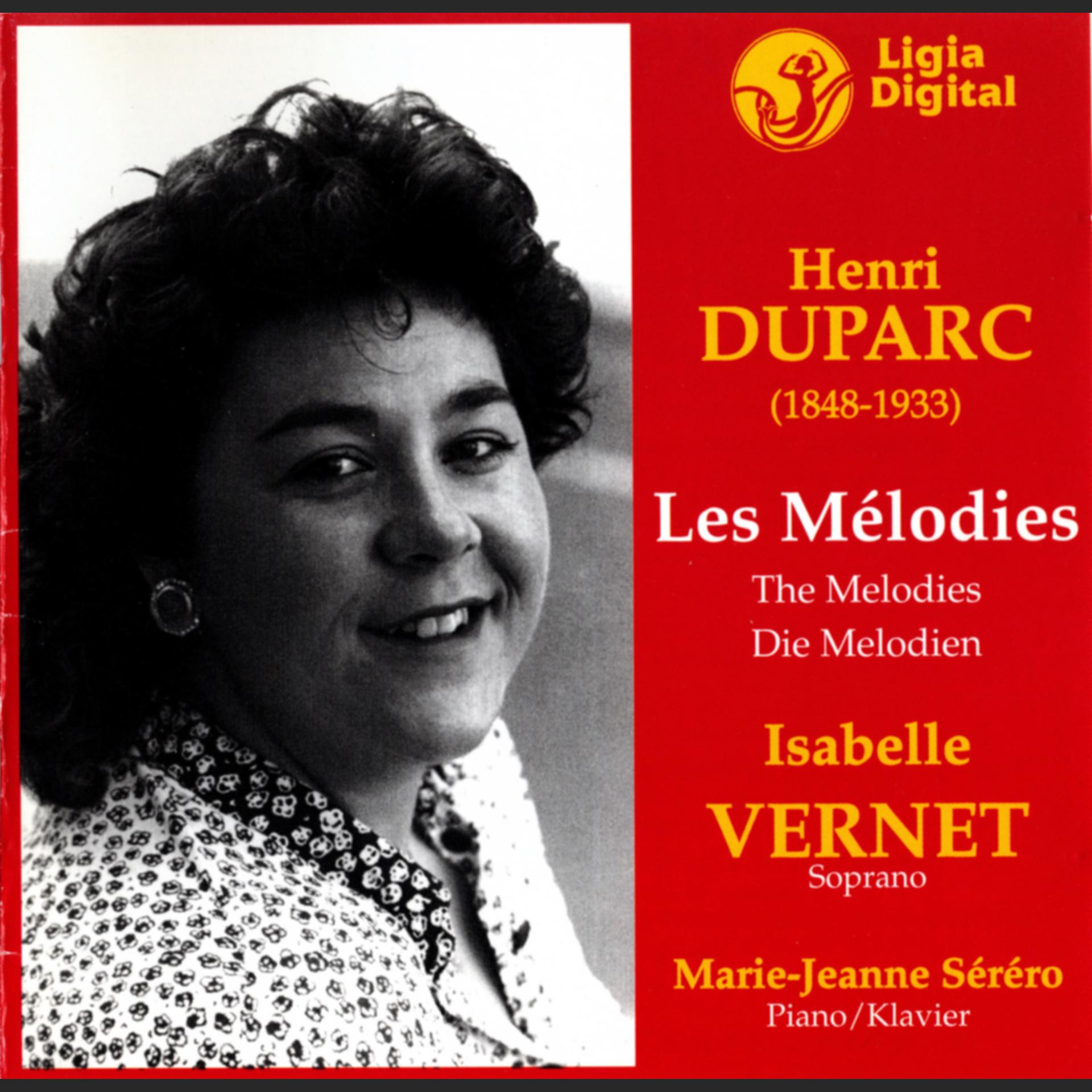 Постер альбома Duparc: Les Mélodies