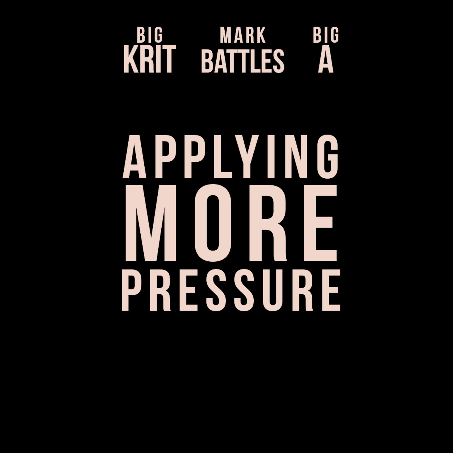 Постер альбома Applying More Pressure (feat. Big K.R.I.T.)