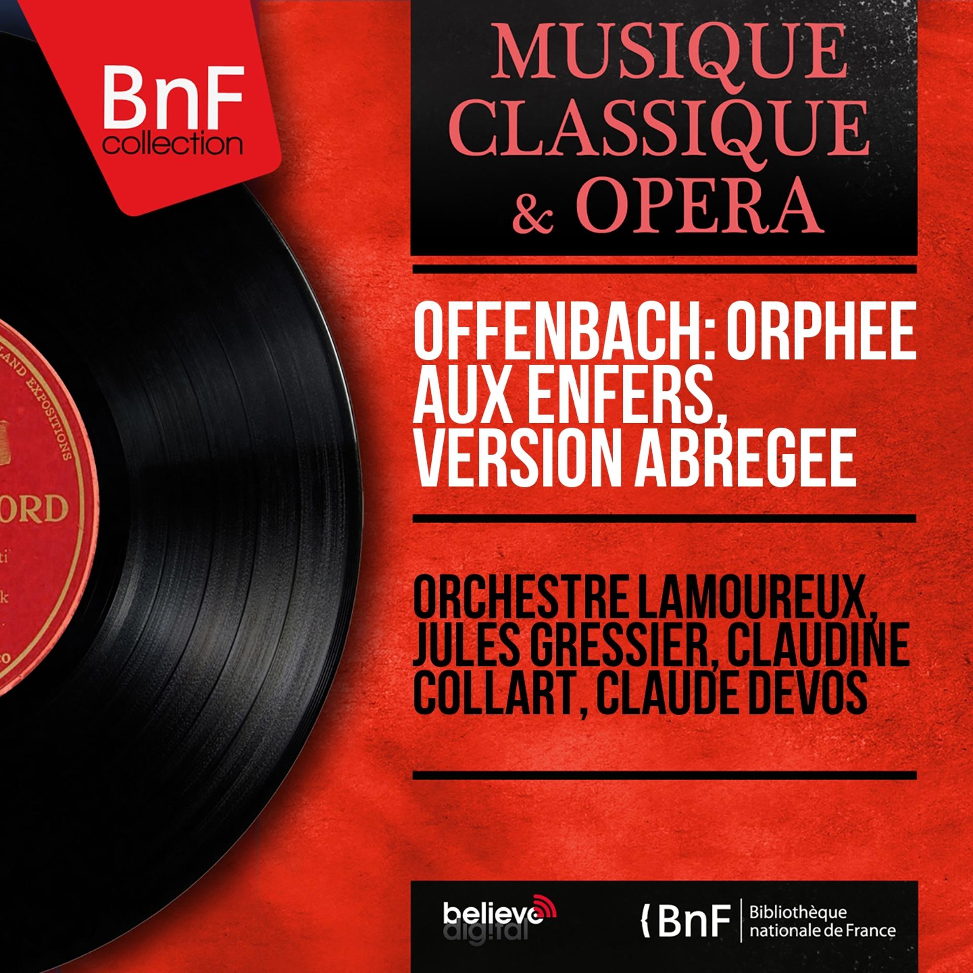 Постер альбома Offenbach: Orphée aux enfers, version abrégée