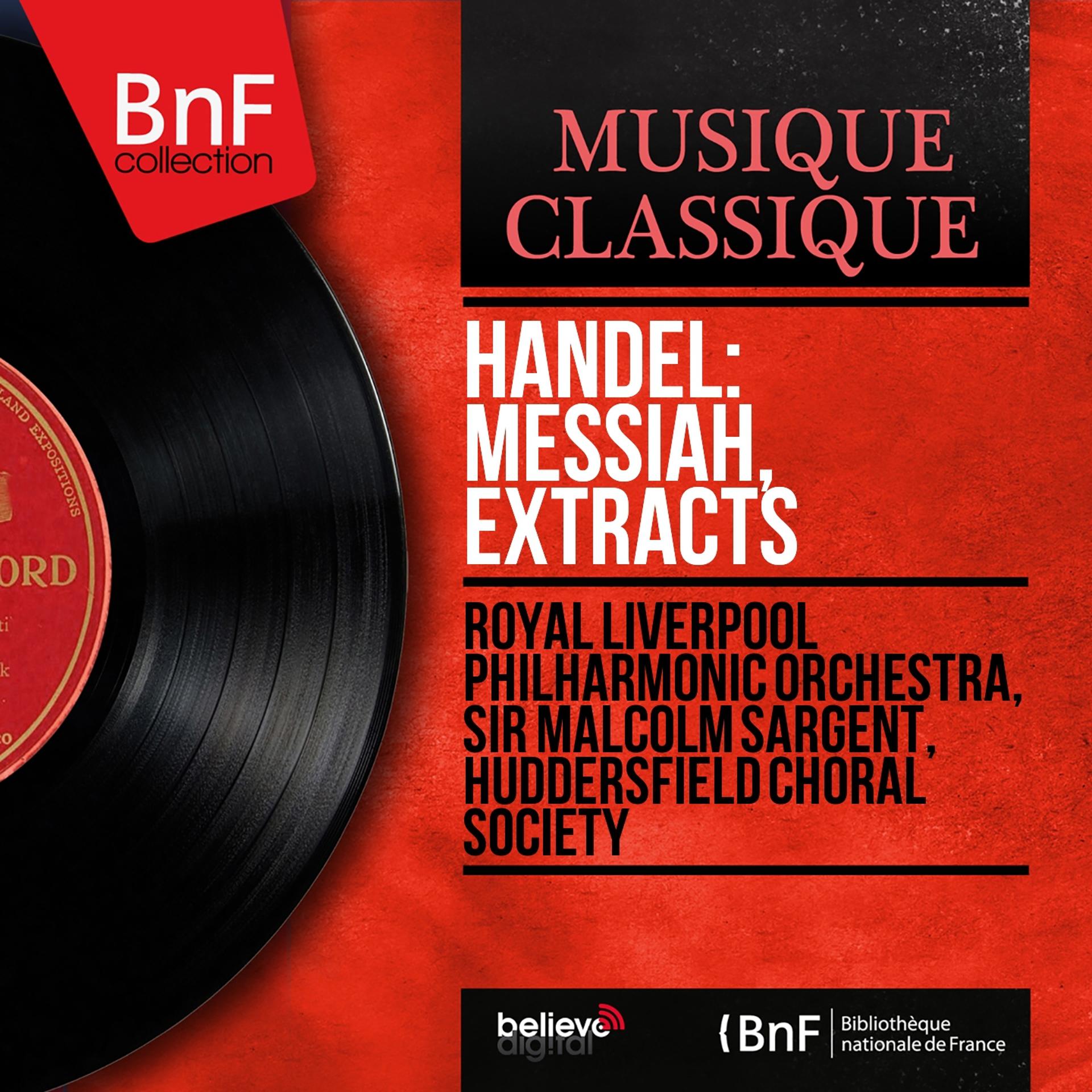 Постер альбома Handel: Messiah, Extracts (Mono Version)