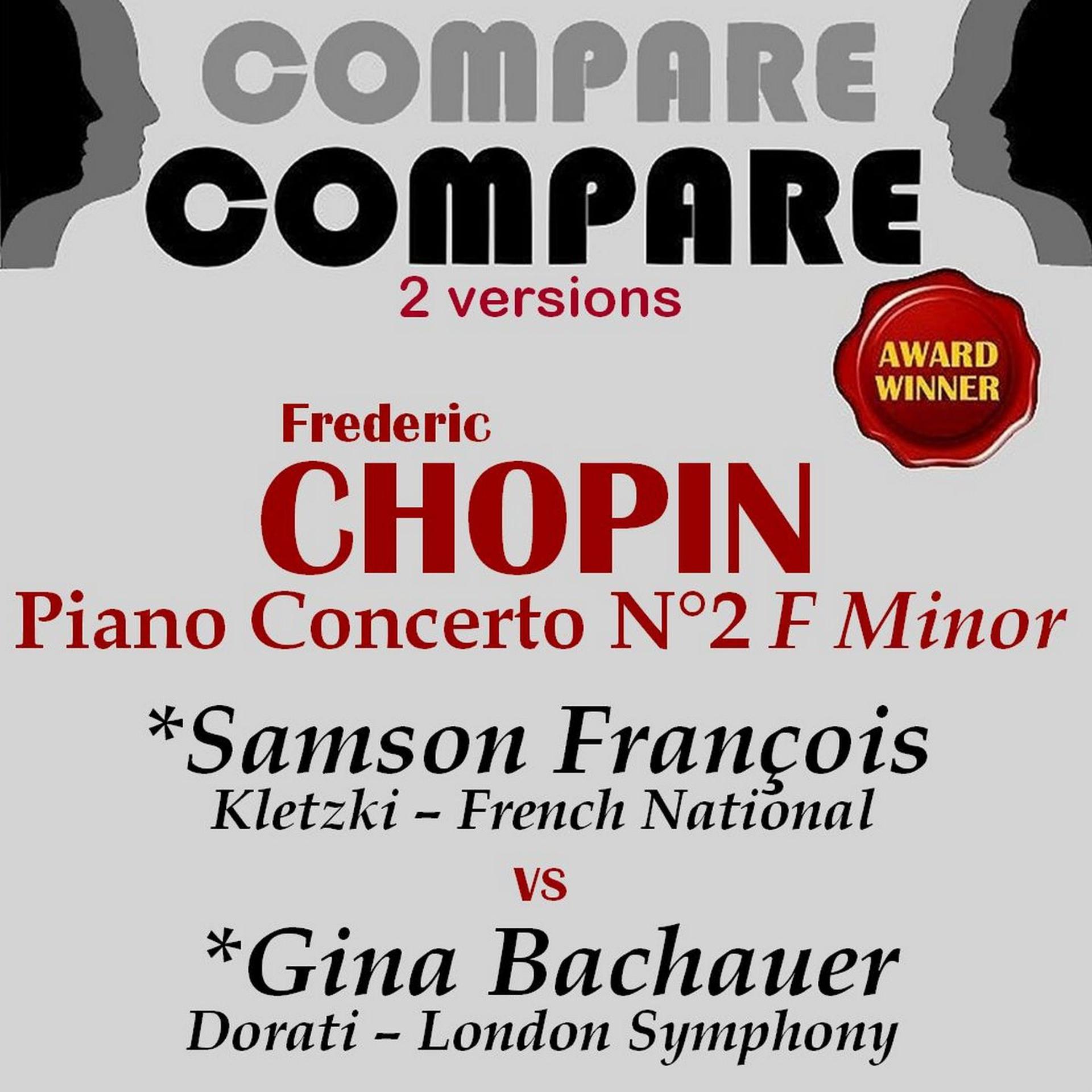 Постер альбома Chopin: Piano Concerto No. 2, Samson François vs. Gina Bachauer (Compare 2 Versions)