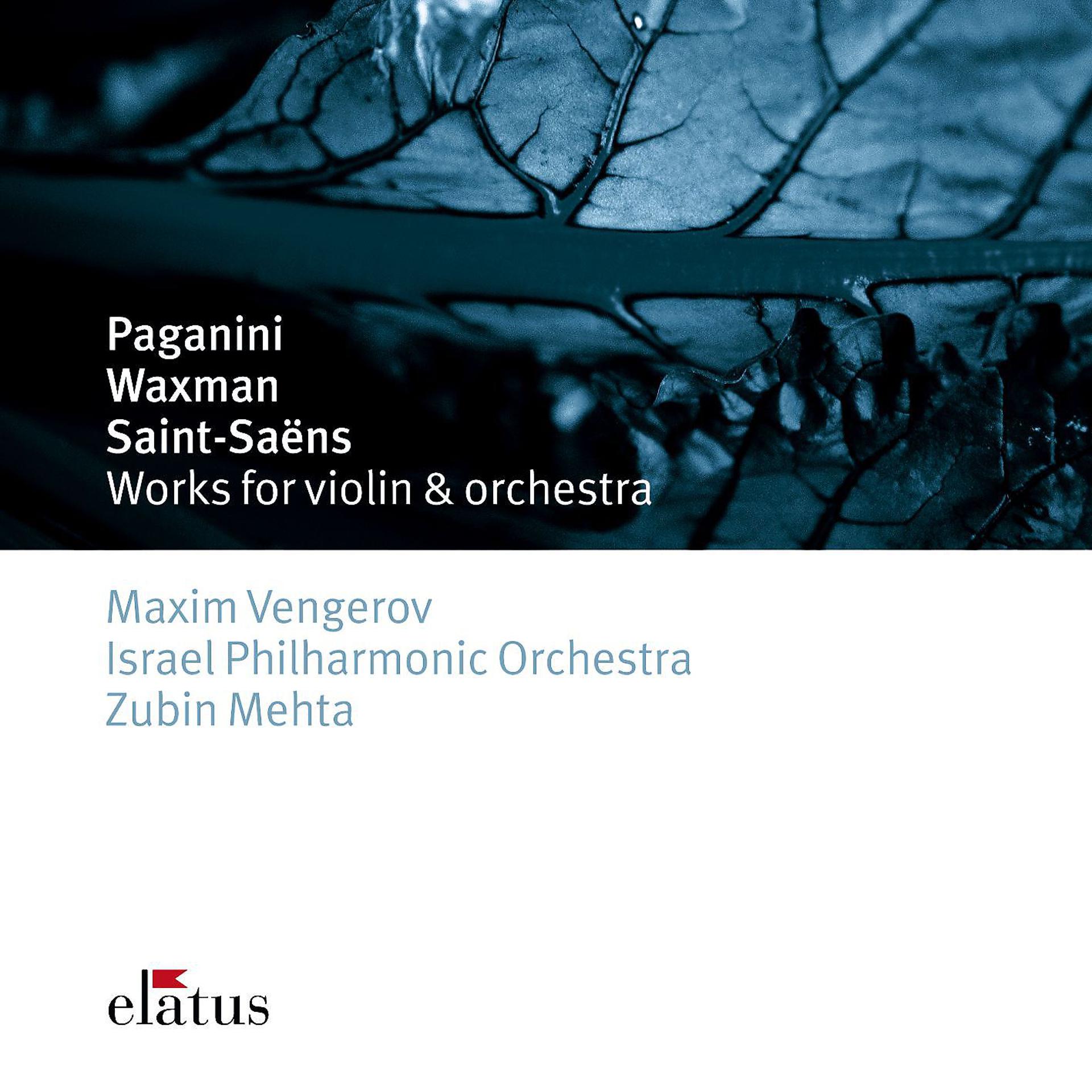 Постер альбома Paganini, Waxman & Saint-Saëns: Works for Violin and Orchestra
