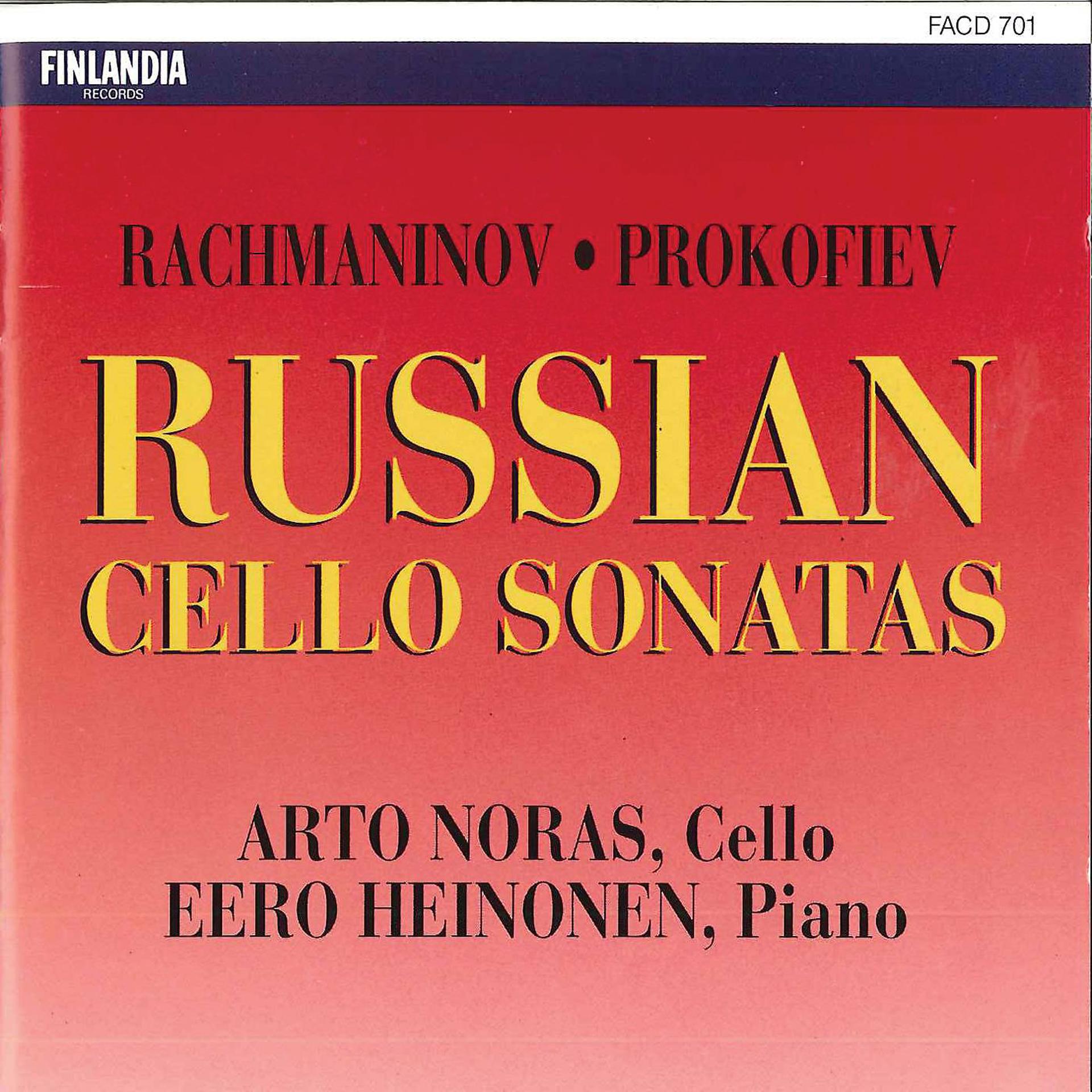 Постер альбома Russian Cello Sonatas