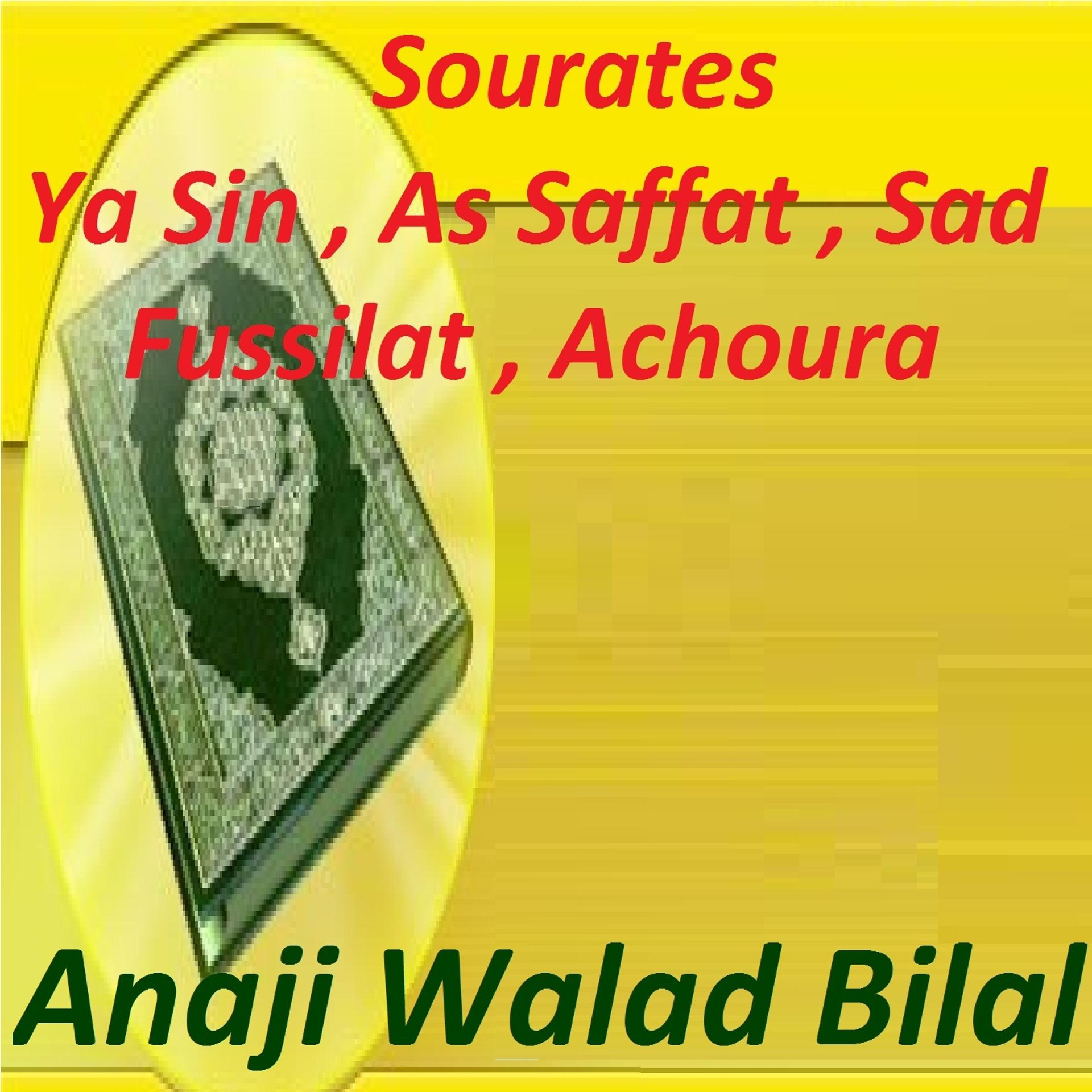 Постер альбома Sourates Ya Sin, As Saffat, Sad, Fussilat, Achoura