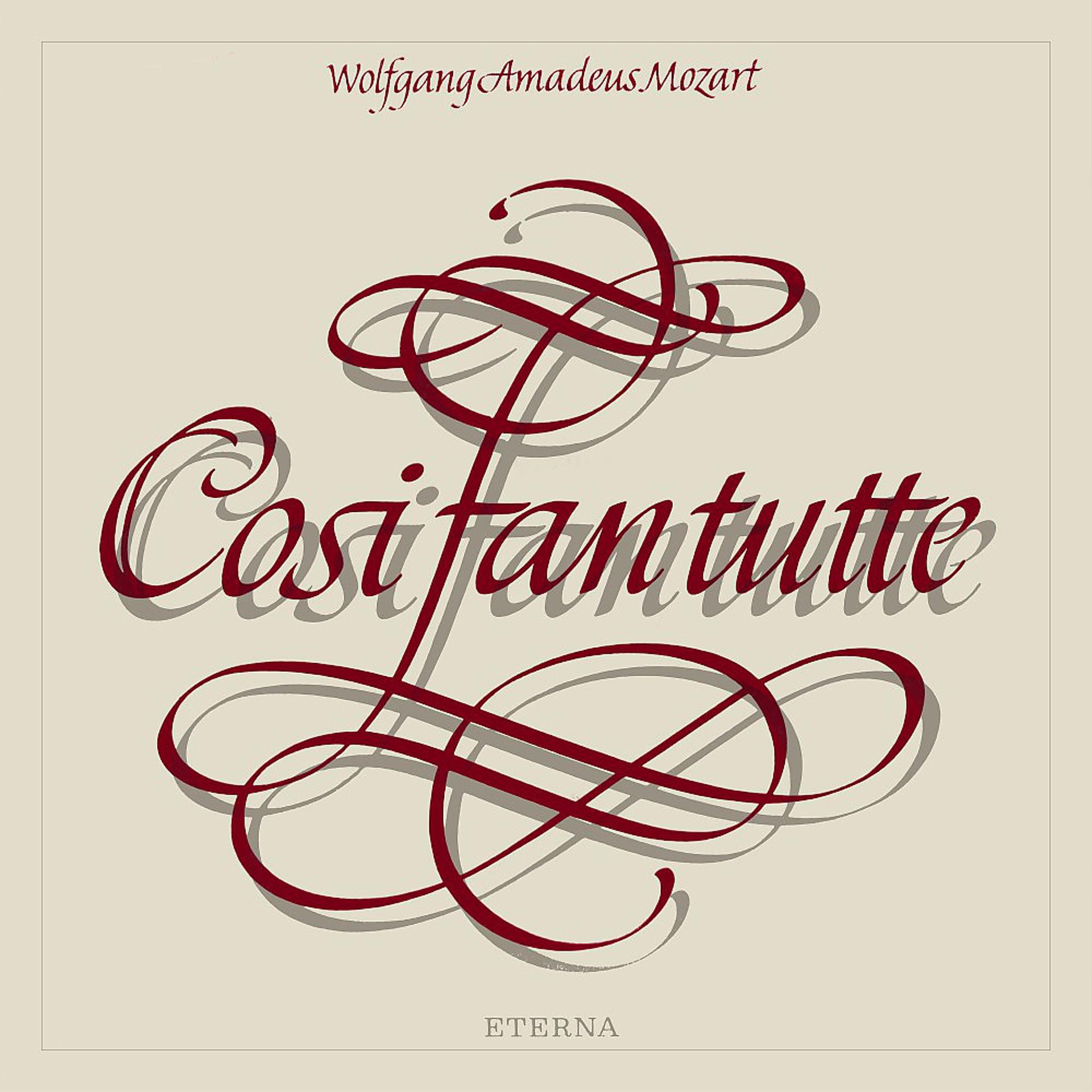 Постер альбома Mozart: Così fan Tutte (Sung in Italian)