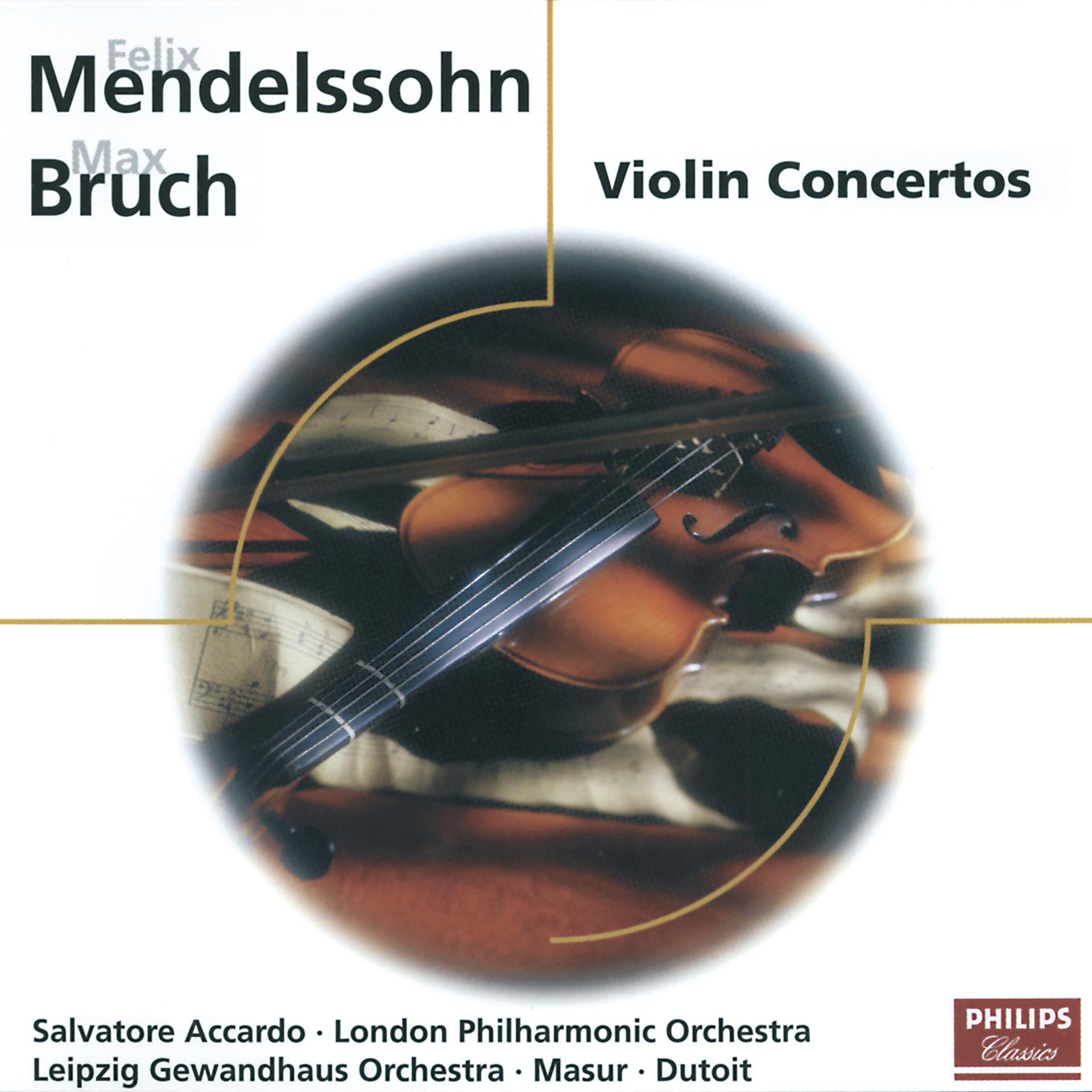 Постер альбома Mendelssohn: Violin Concerto/Bruch: Violin Concerto; Konzertstück