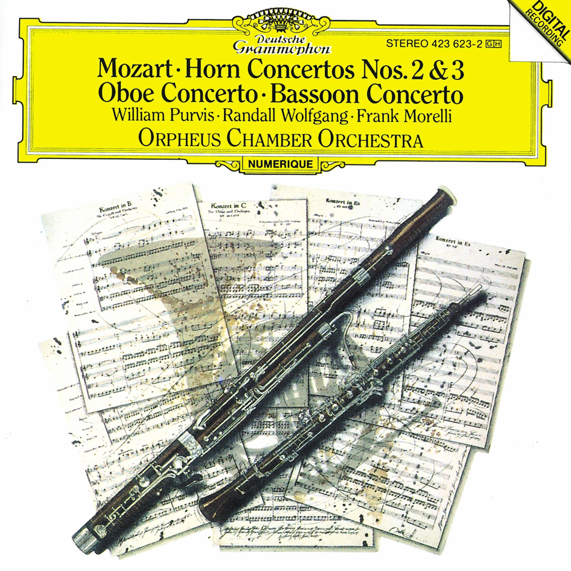 Постер альбома Mozart: Horn Concertos Nos.2 & 3; Oboe Concerto; Bassoon Concerto